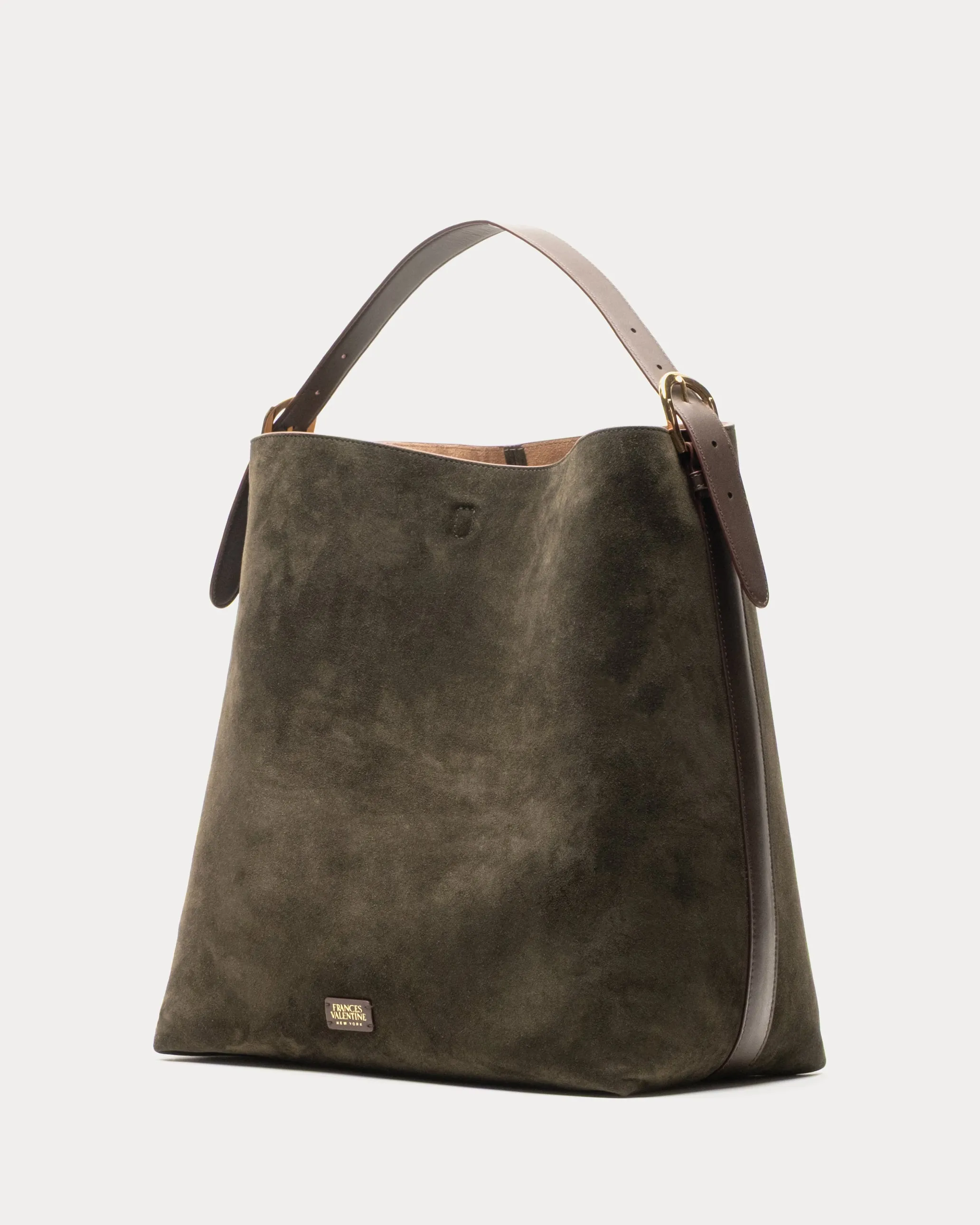 Hunter Suede Hobo - Olive sold by Frances Valentine product image thumbnail 3
