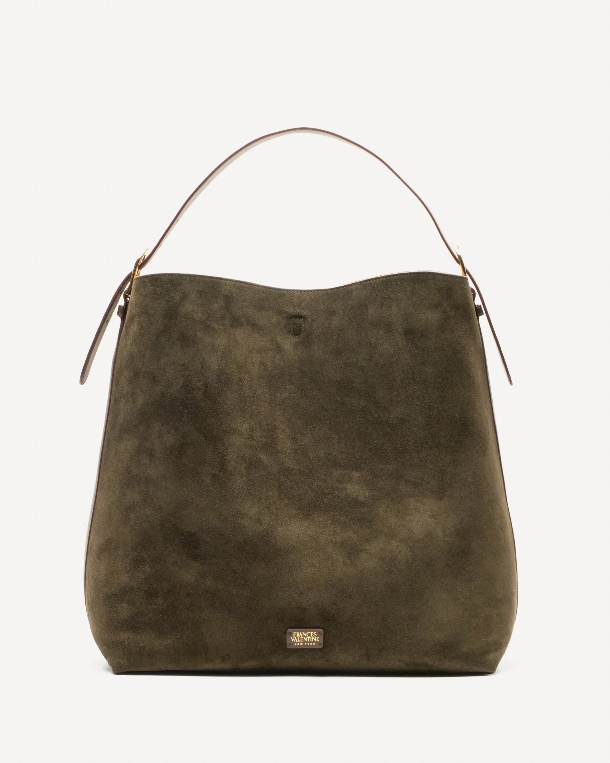 Hunter Suede Hobo - Olive sold by Frances Valentine