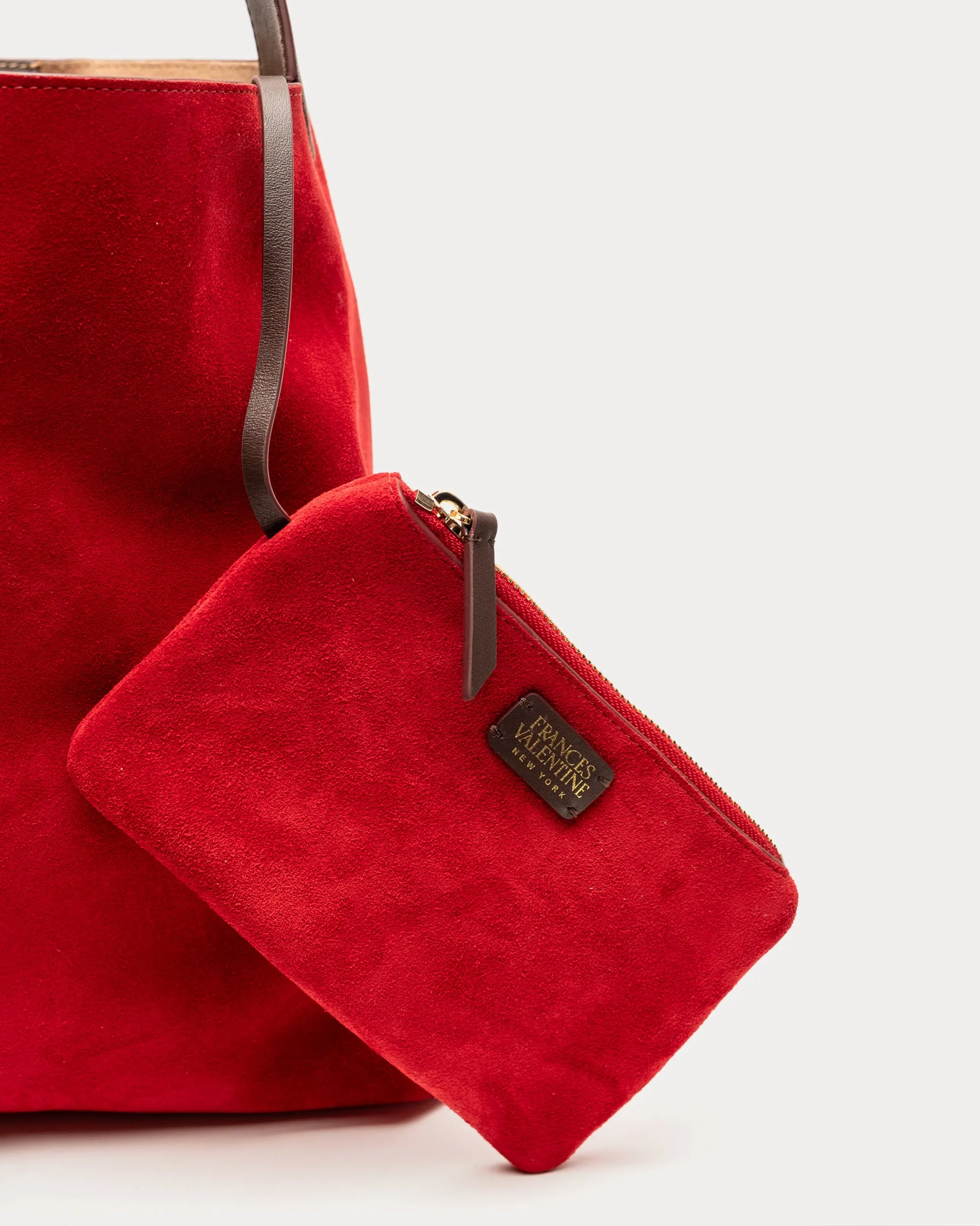 Brynn Suede Hobo - Red sold by Frances Valentine product image thumbnail 5