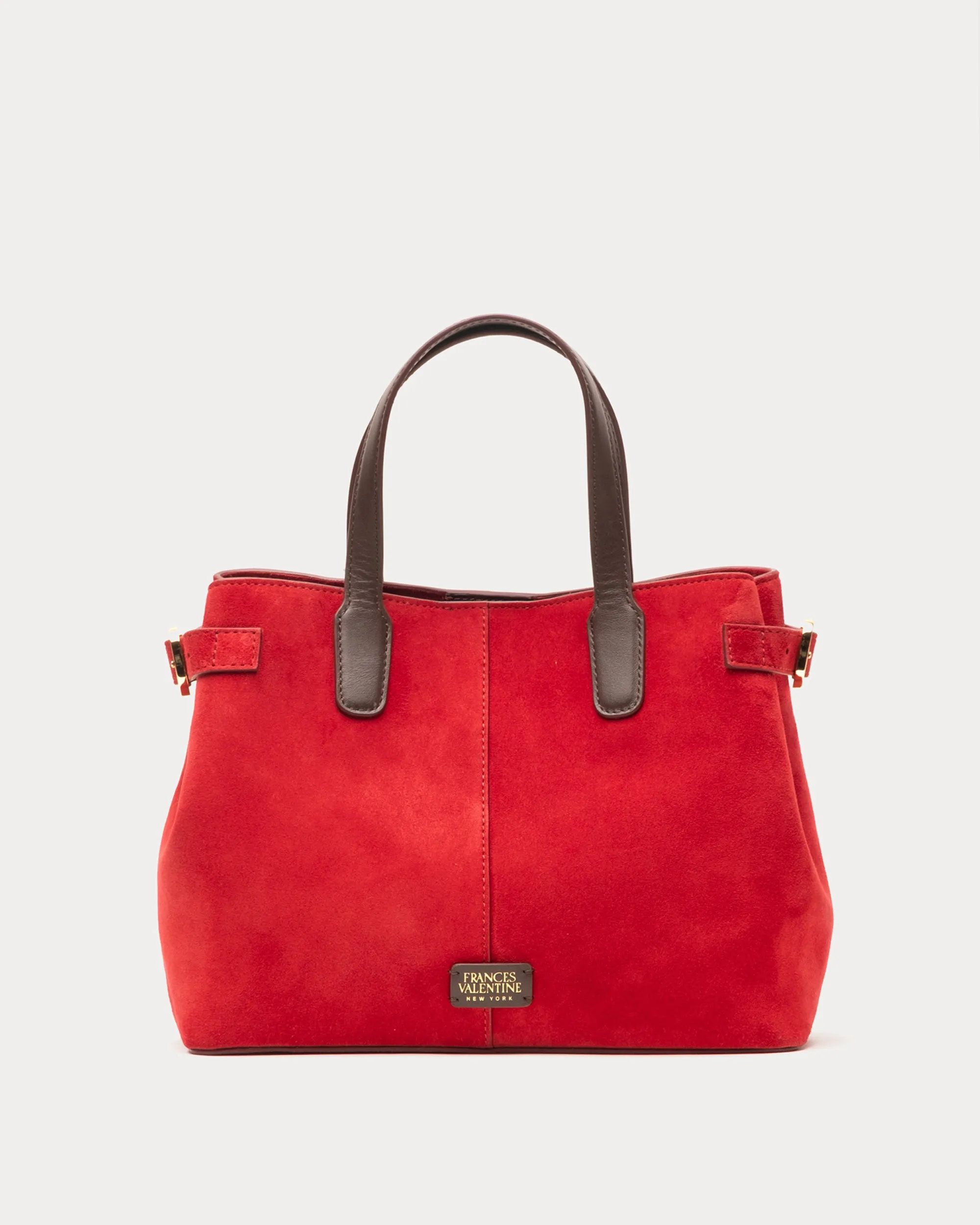 Amalie Suede Tote - Red sold by Frances Valentine product image thumbnail 2
