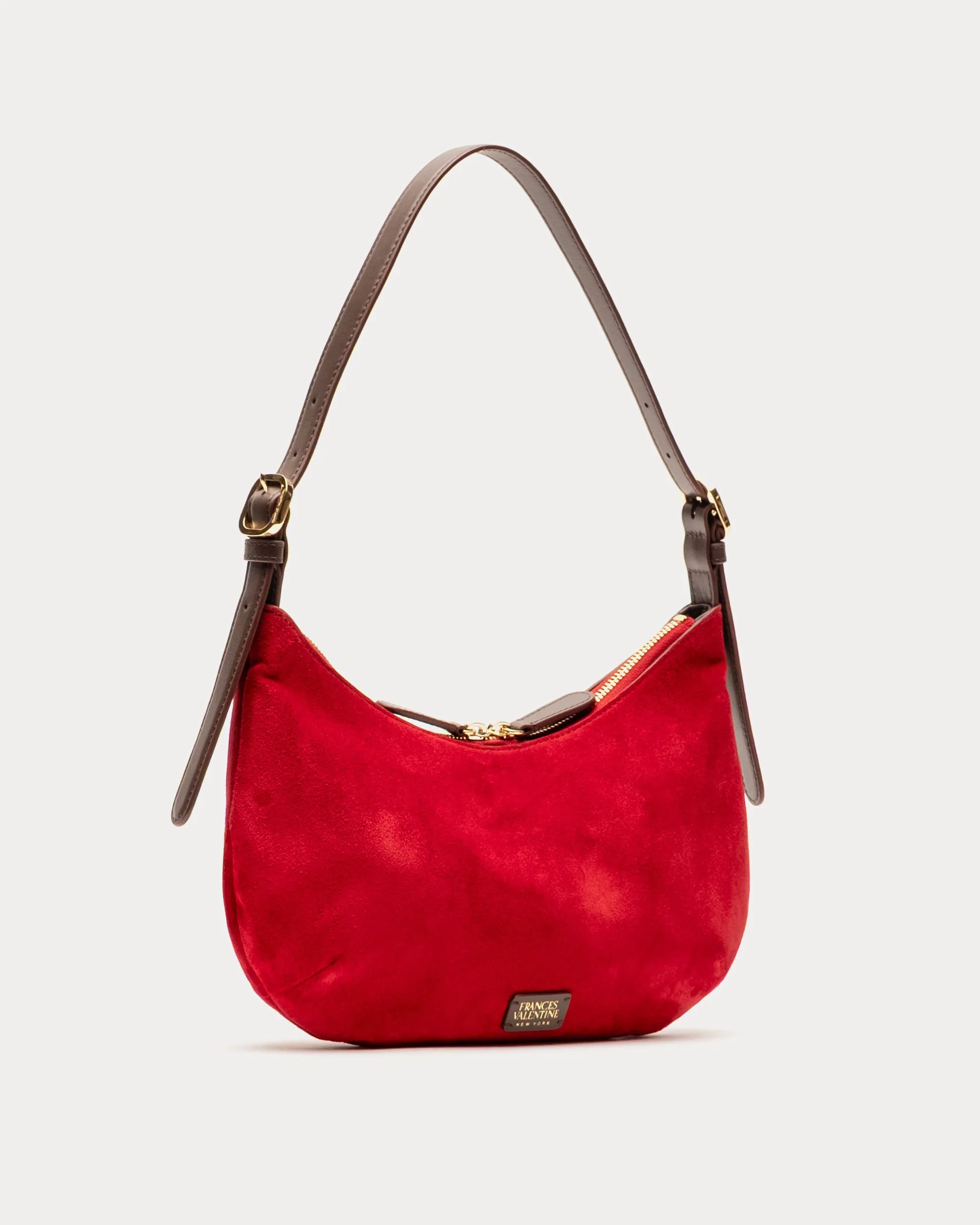 Starr Suede Hobo - Cherry Red sold by Frances Valentine product image thumbnail 4