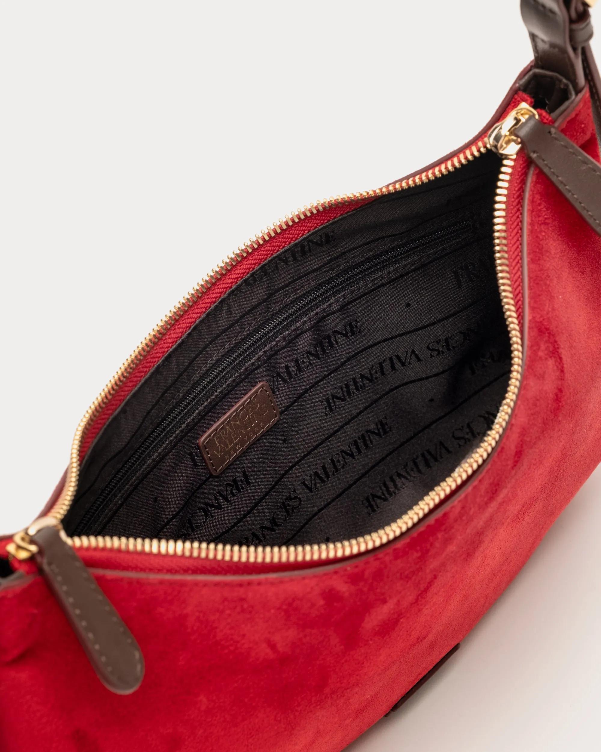 Starr Suede Hobo - Cherry Red sold by Frances Valentine product image thumbnail 5