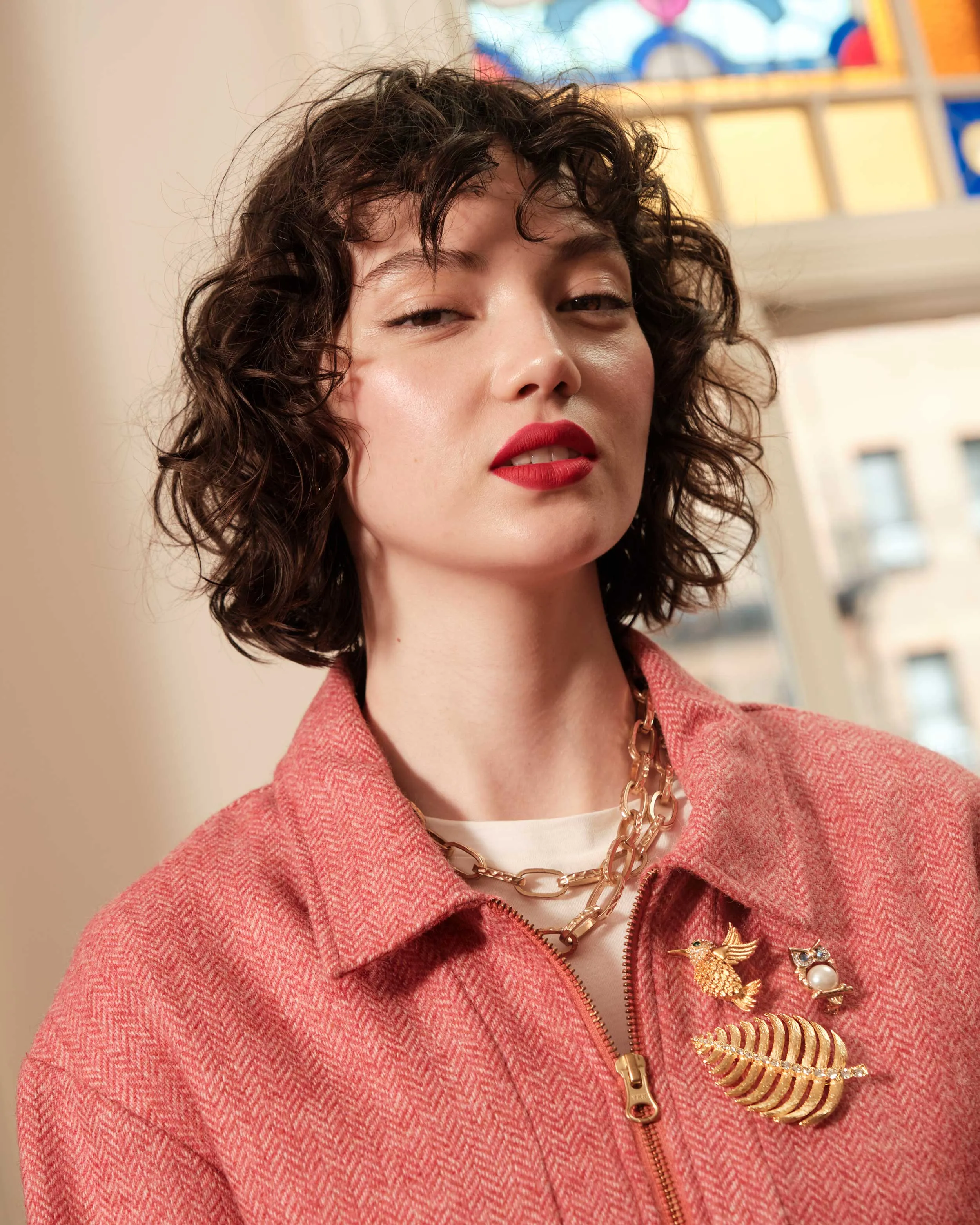 Leaf Pin - Gold sold by Frances Valentine