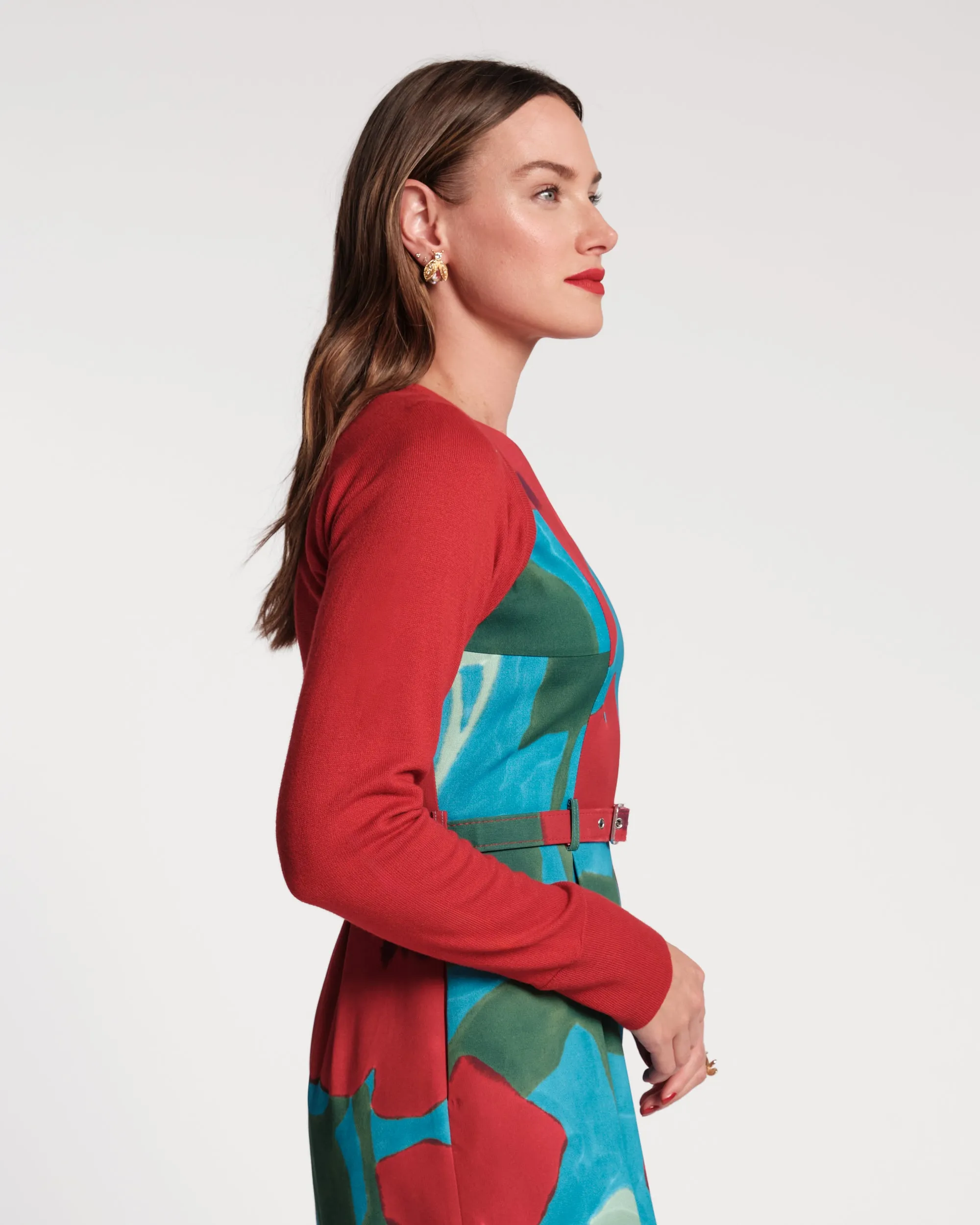 Emmie Long Sleeve Shrug - Red sold by Frances Valentine product image thumbnail 3