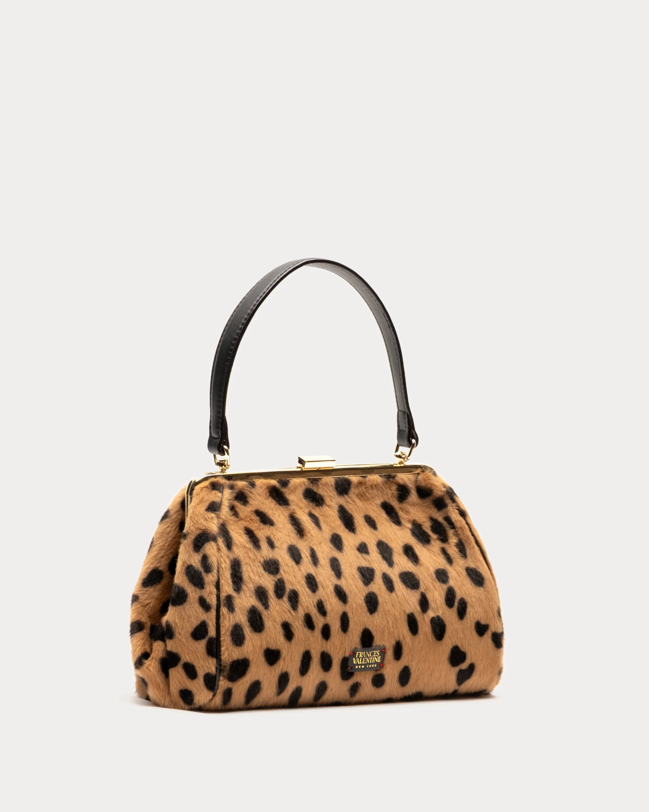 Frances Frame Bag Cheetah Print - Faux Fur sold by Frances Valentine product image thumbnail 3