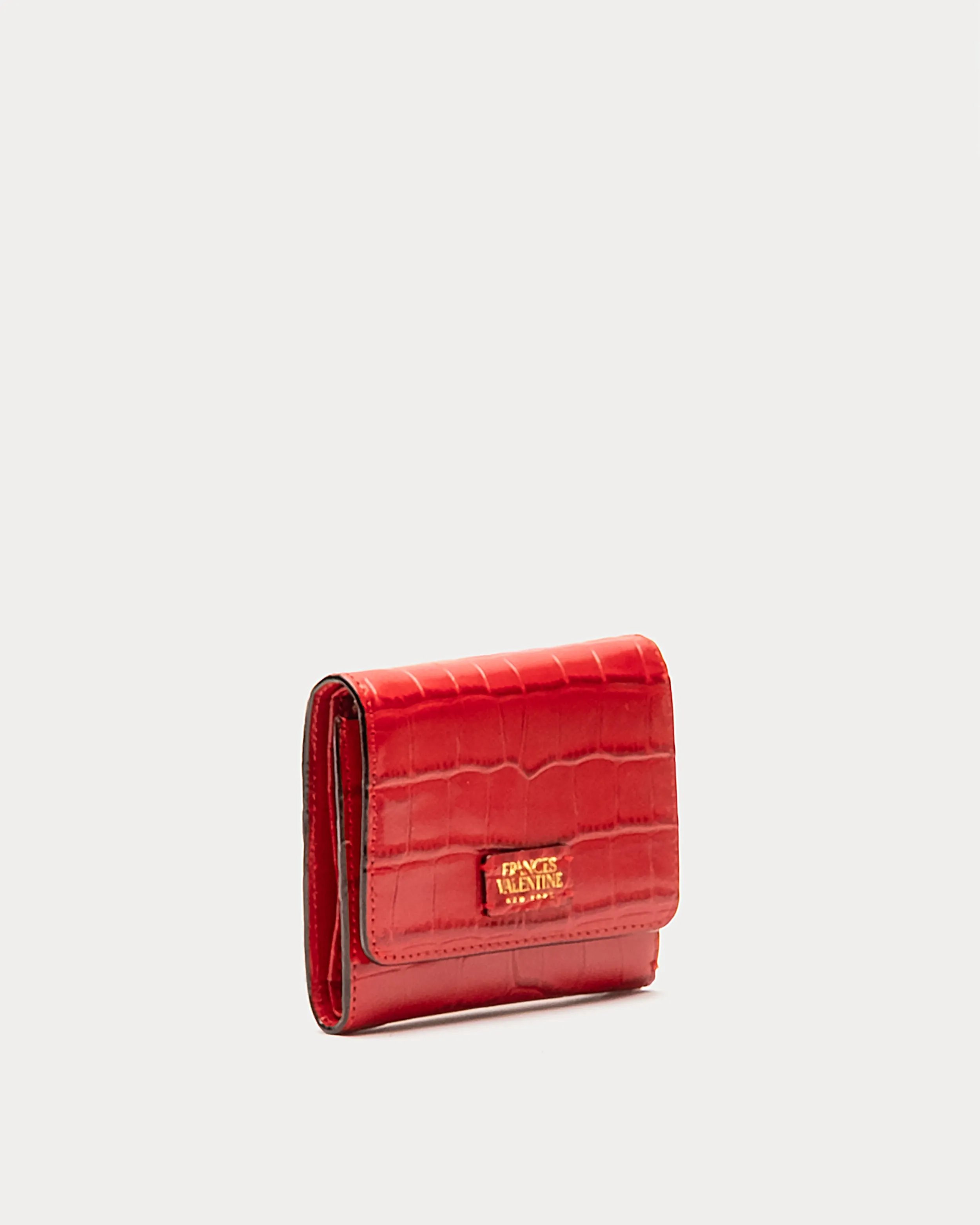 Perfect Wallet Embossed Croc Leather - Red sold by Frances Valentine product image thumbnail 2