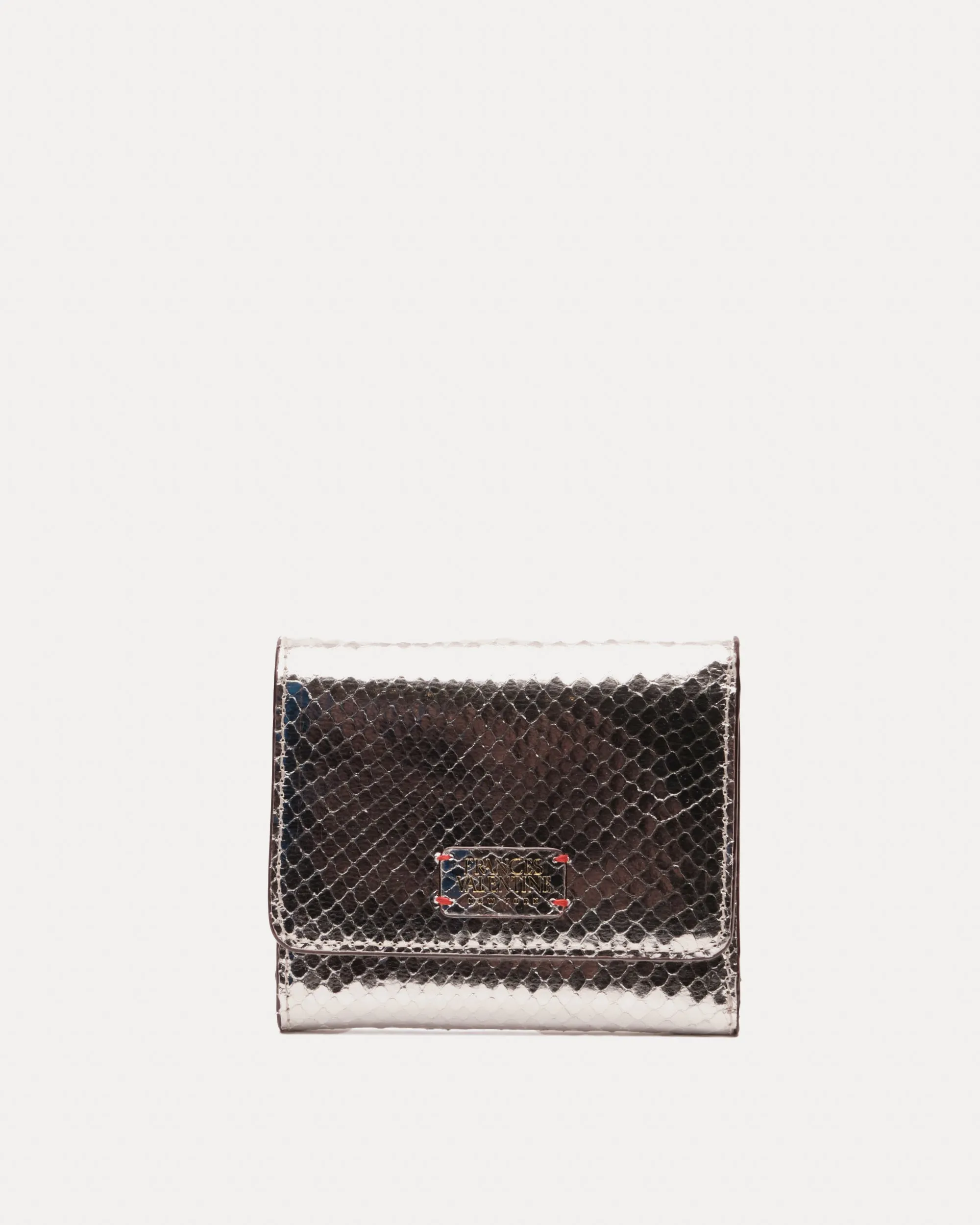Perfect Wallet Metallic Snake Leather - Silver sold by Frances Valentine product image thumbnail 2