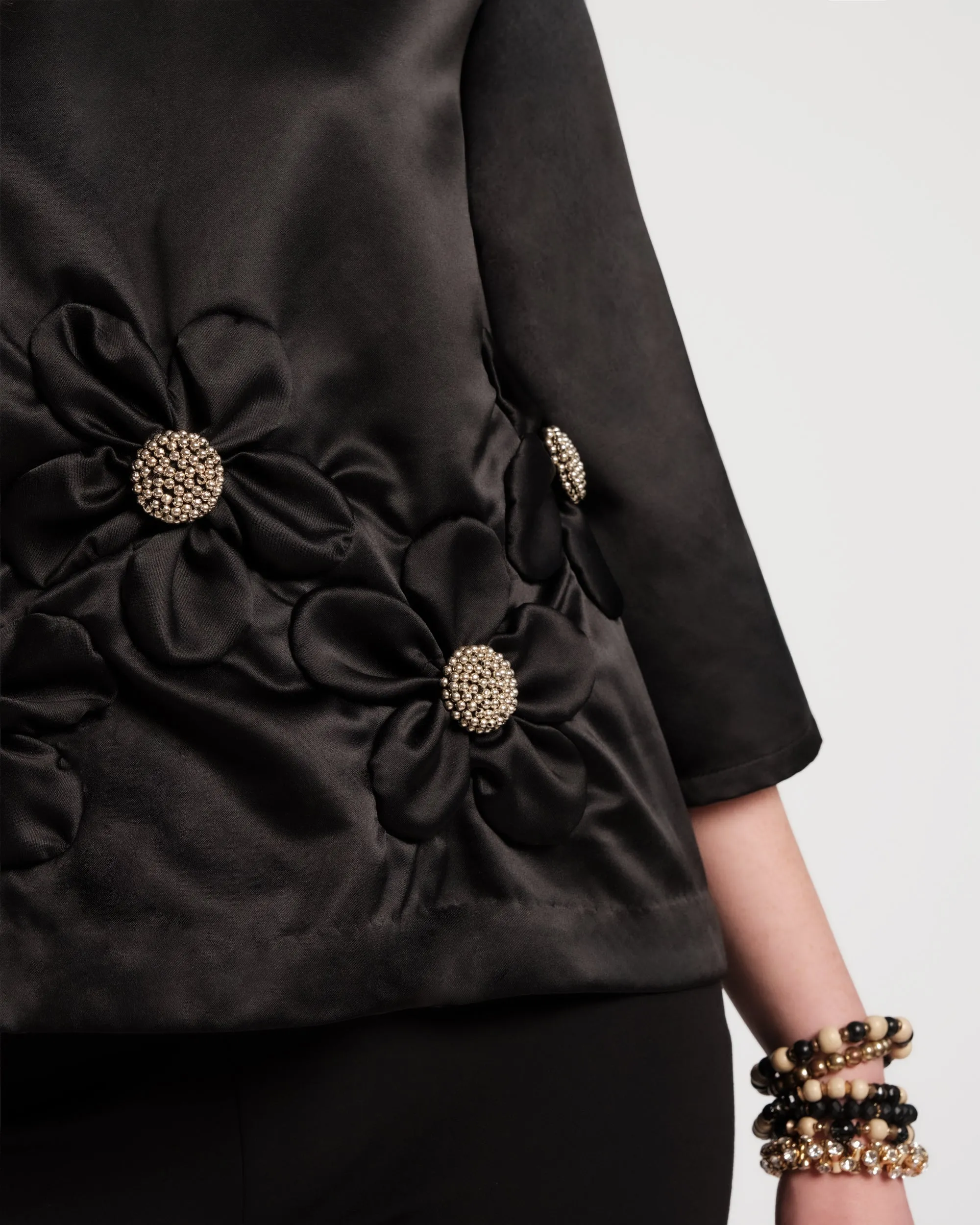 Edie Flower Top - Black sold by Frances Valentine product image thumbnail 3