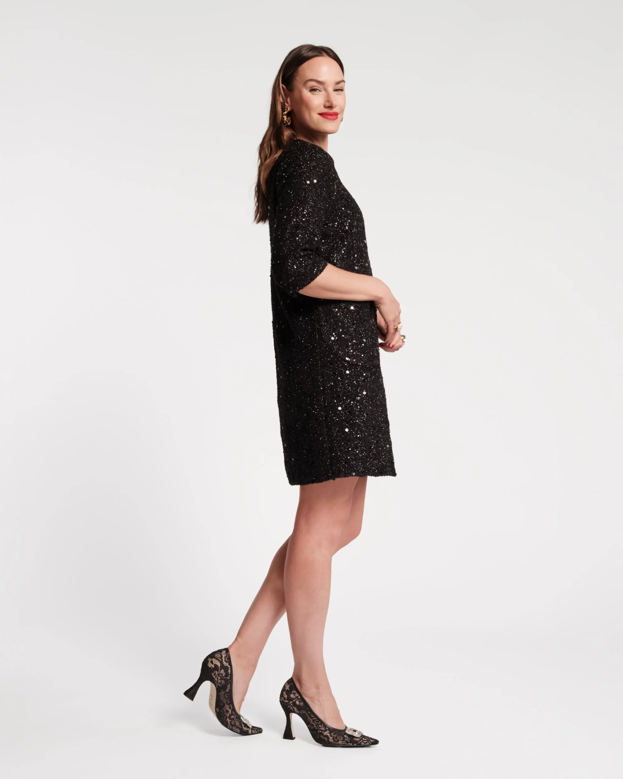 Mod Sequin Dress - Black sold by Frances Valentine product image thumbnail 4