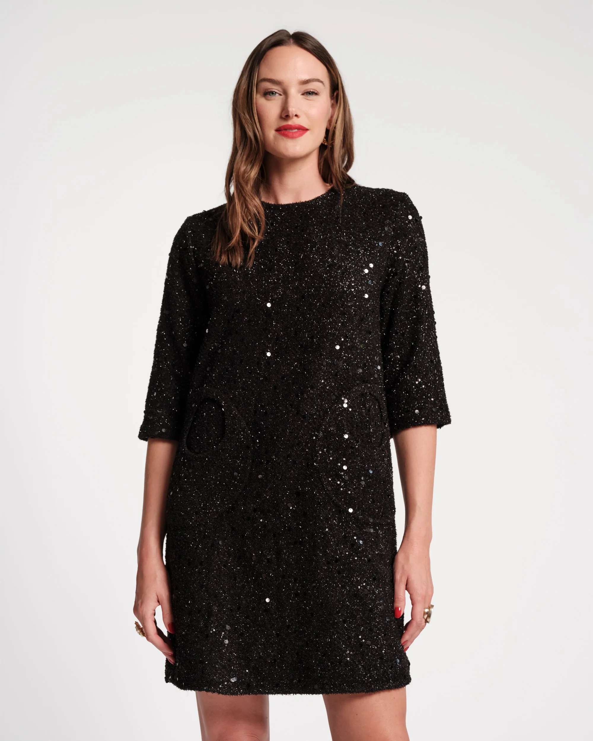 Mod Sequin Dress - Black sold by Frances Valentine product image thumbnail 2