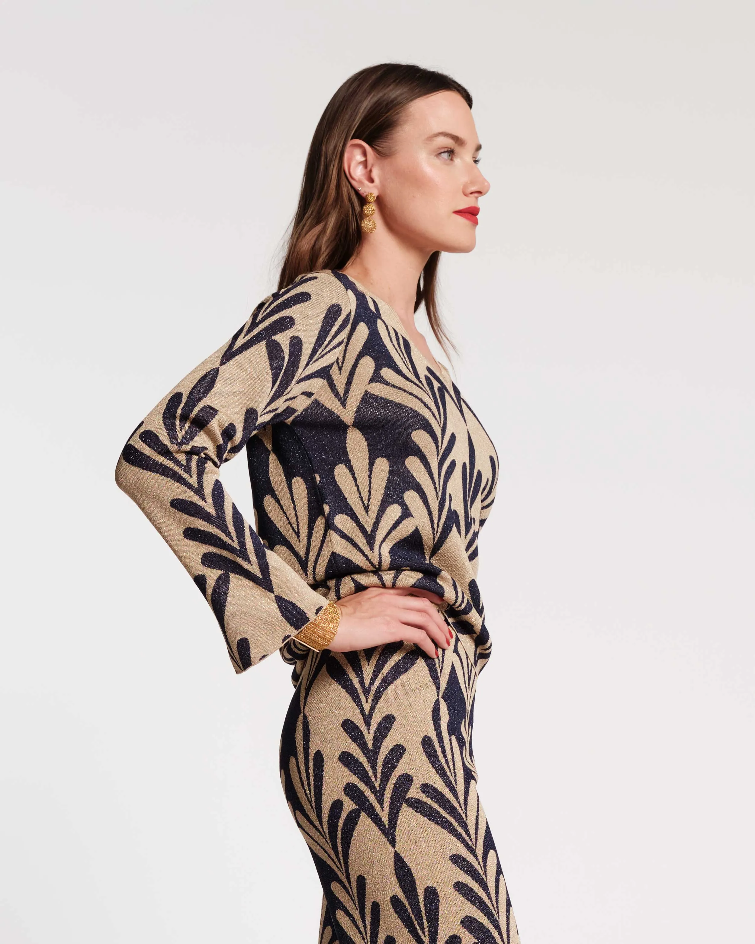 Dakota Top - Royal Palm Knit sold by Frances Valentine product image thumbnail 4