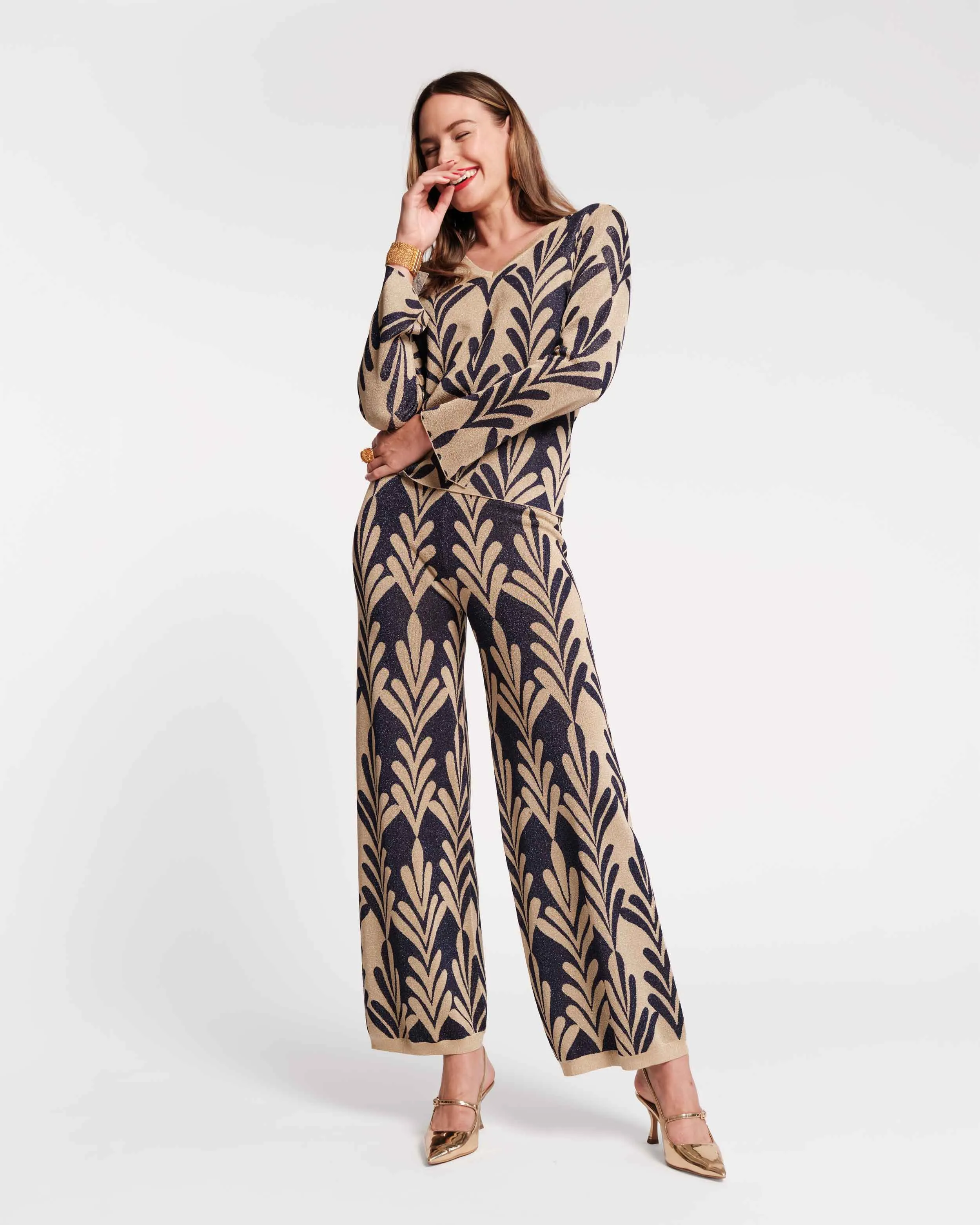 Dakota Top - Royal Palm Knit sold by Frances Valentine product image thumbnail 3