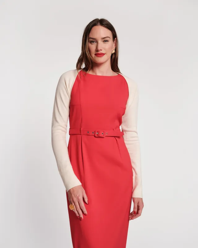 Emmie Long Sleeve Shrug - Oyster sold by Frances Valentine