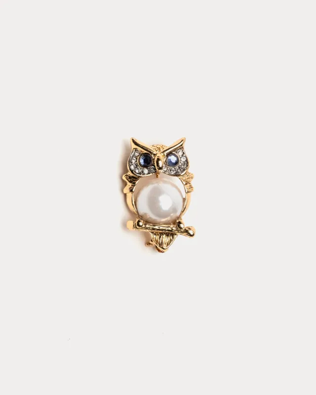 Owl Pin - Gold sold by Frances Valentine