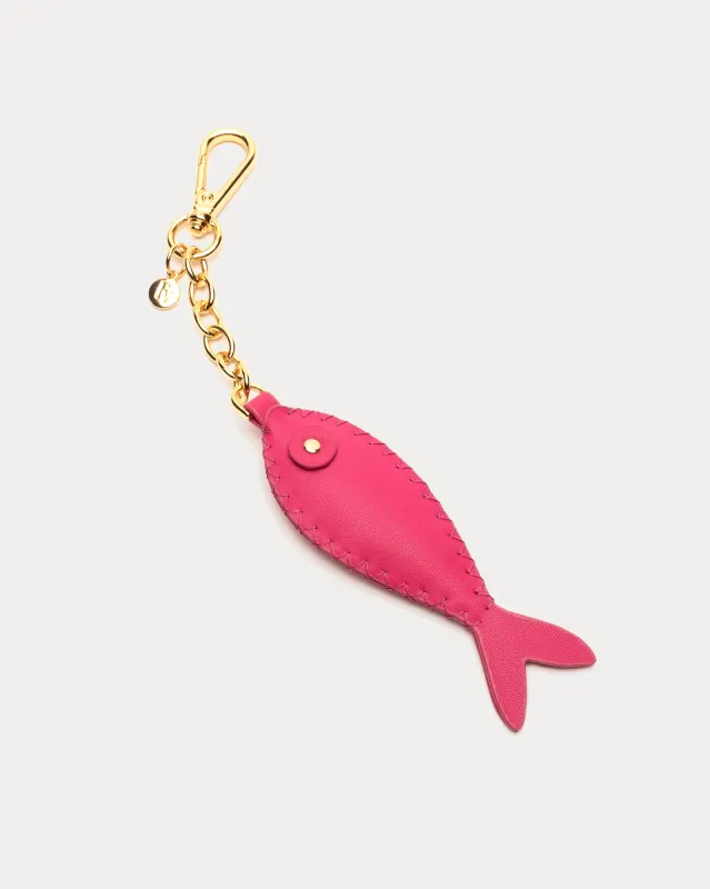 Fishie Charm Keychain - Pink sold by Frances Valentine