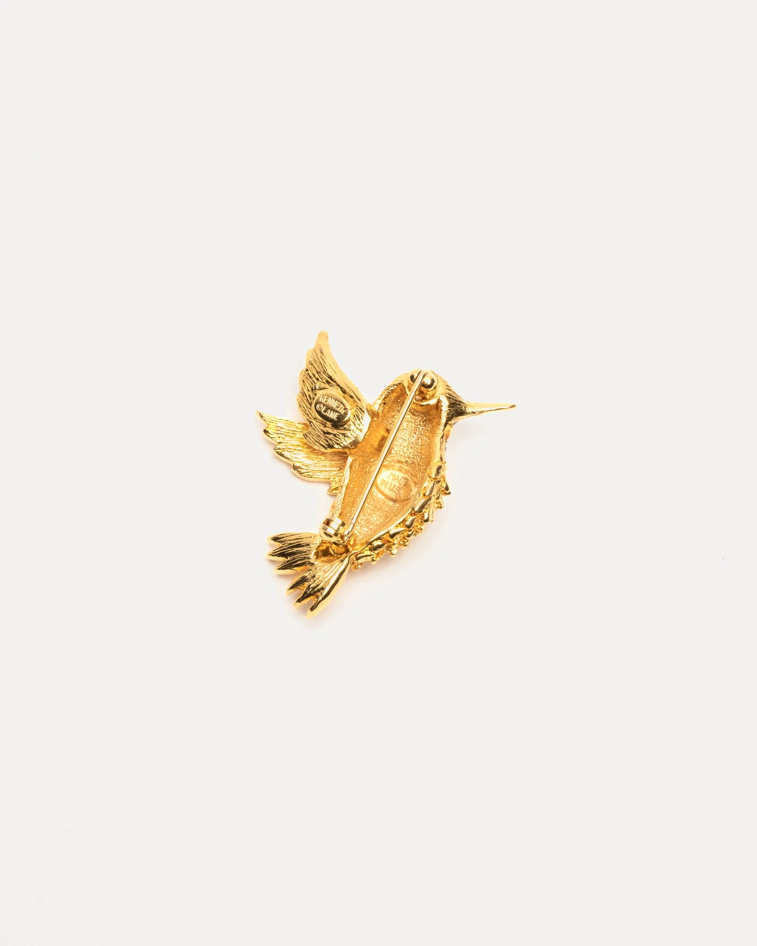 Hummingbird Pin - Gold sold by Frances Valentine product image thumbnail 2