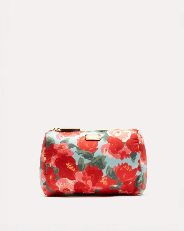 Small Cosmetic Case - Peony Print sold by Frances Valentine