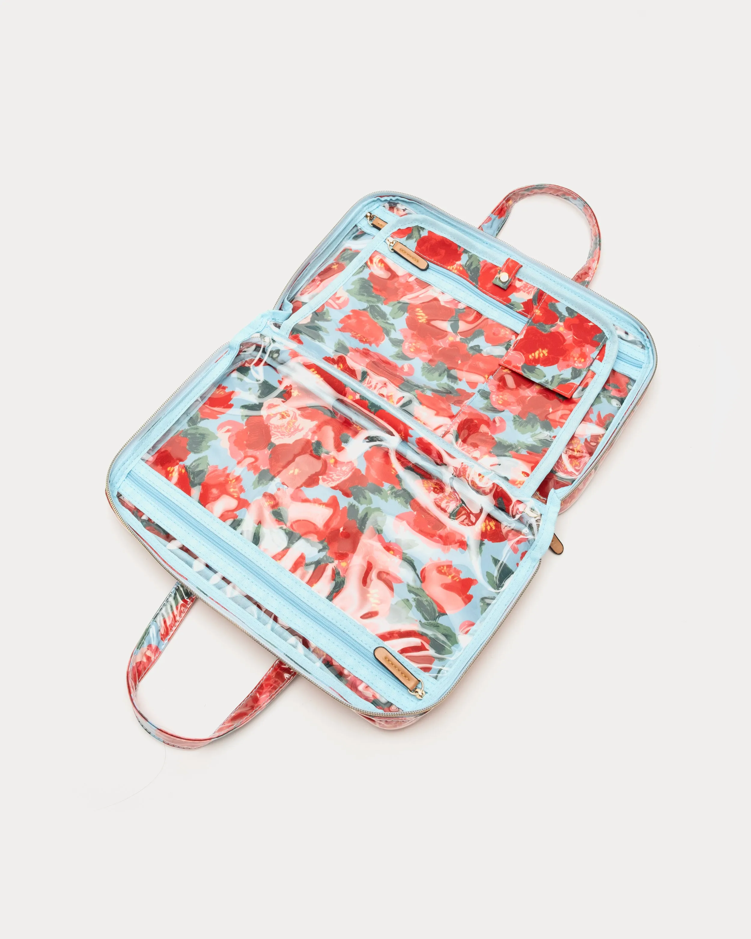 Hanging Travel Cosmetic Case - Peony Print sold by Frances Valentine product image thumbnail 2