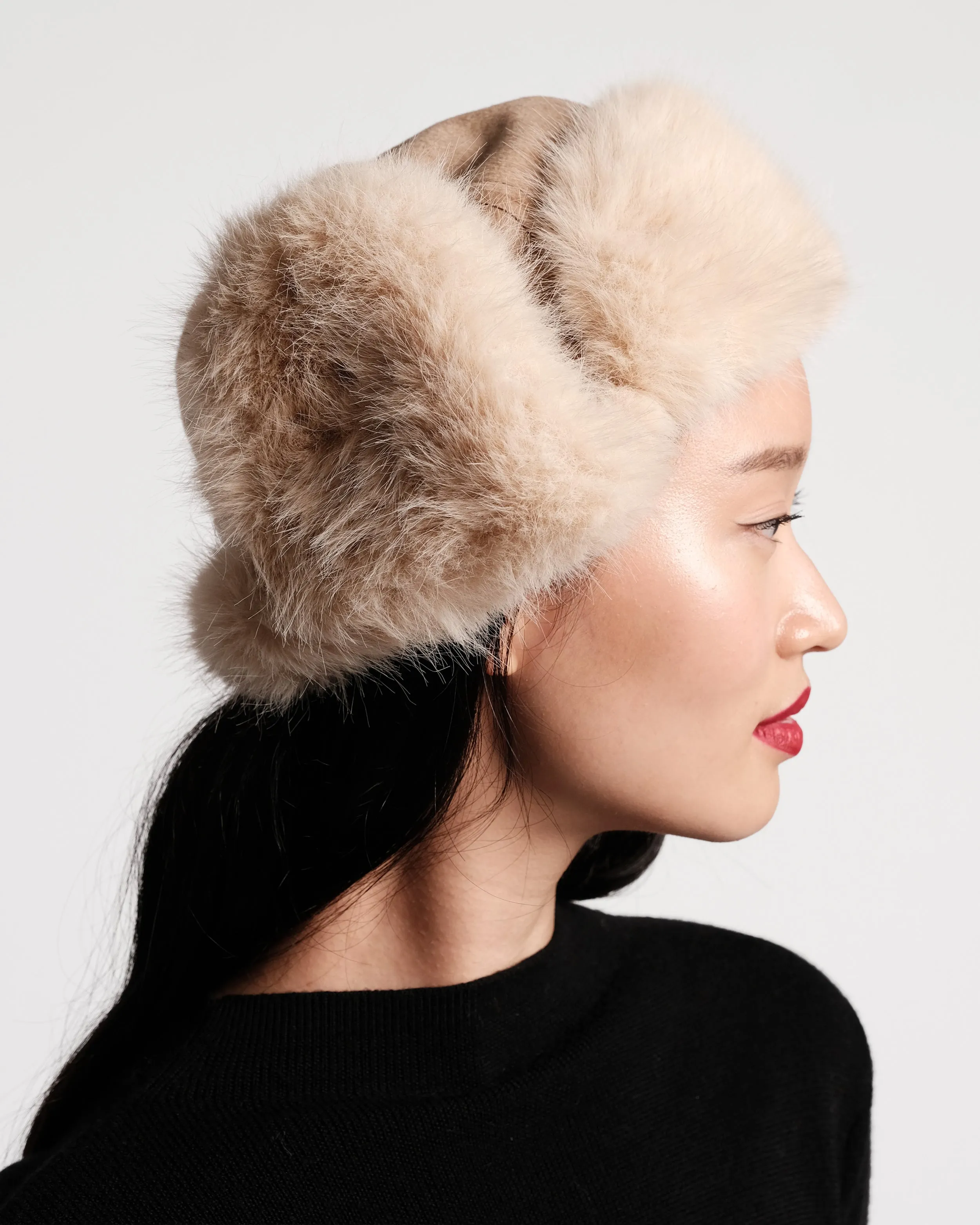 Faux Fur Trapper Hat - Camel sold by Frances Valentine product image thumbnail 3