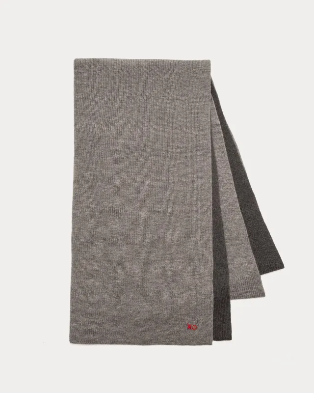 Colorblock Blanket Scarf - Charcoal sold by Frances Valentine