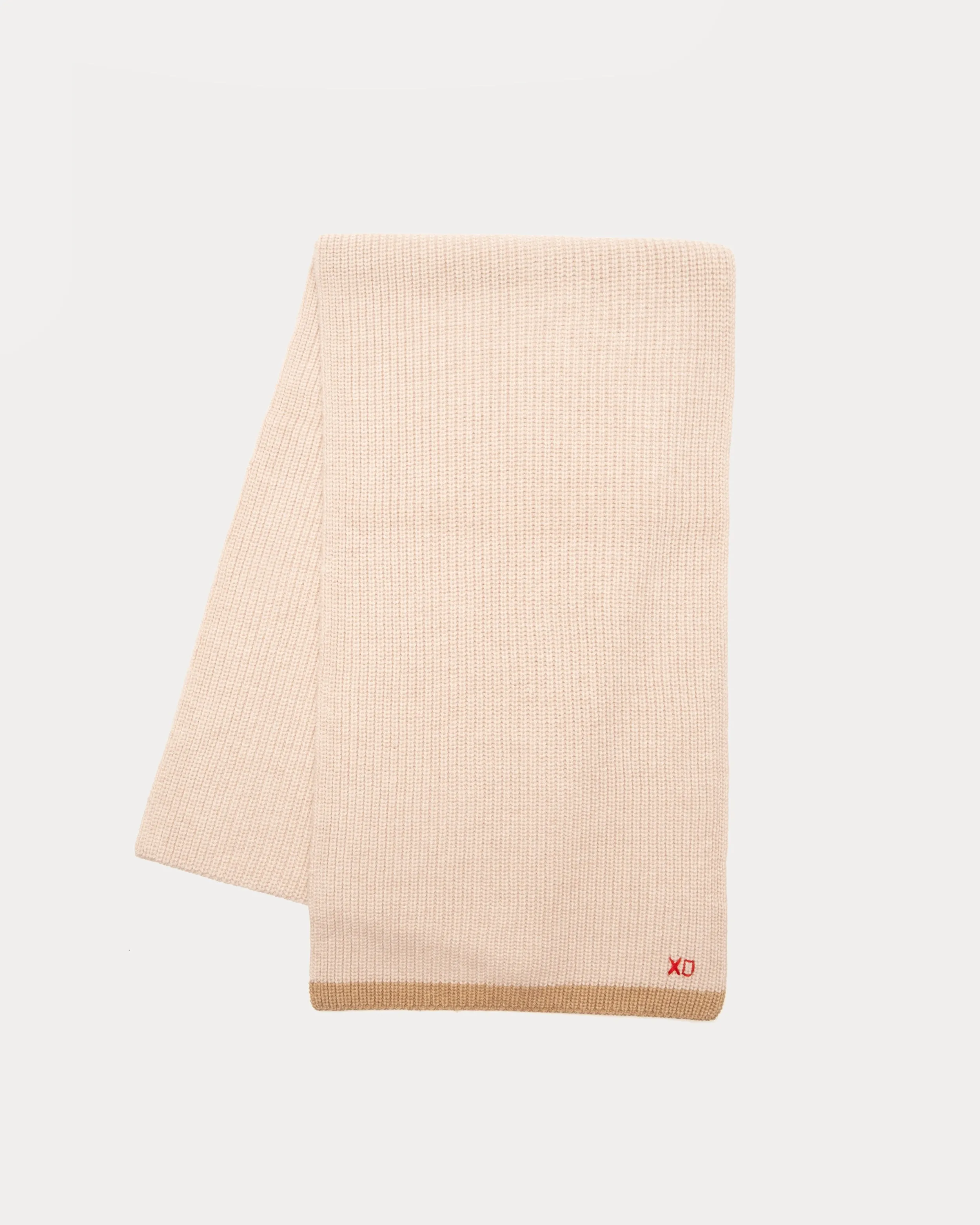 Ribbed Scarf - Natural sold by Frances Valentine