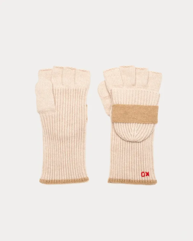 Knit Flip Mitt - Natural sold by Frances Valentine