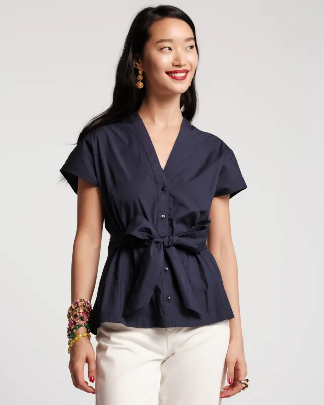 Eve Top - Navy sold by Frances Valentine