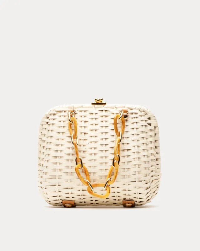 Hen Wicker Bag - Off White sold by Frances Valentine