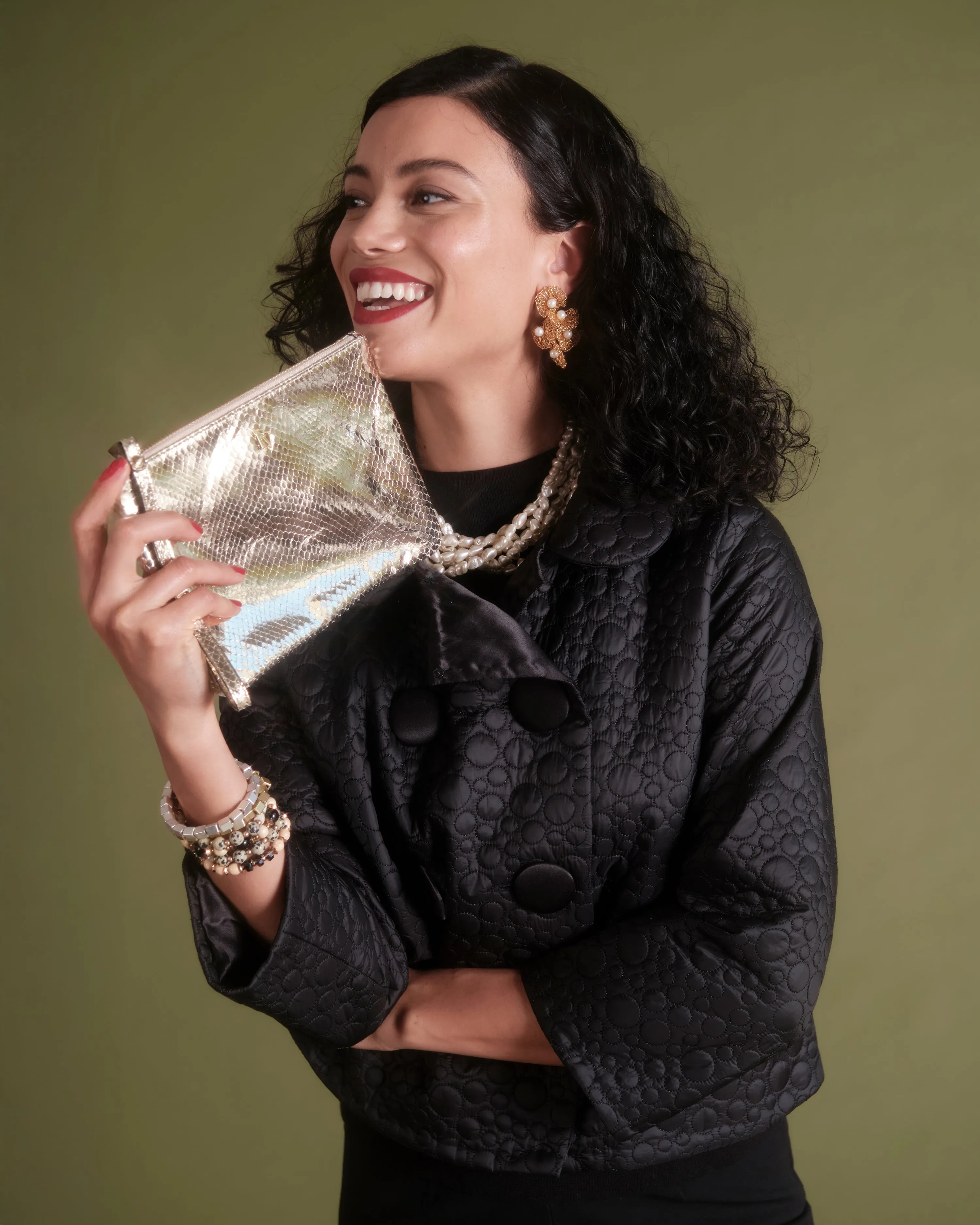 Ginger Quilted Jacket - Black sold by Frances Valentine product image thumbnail 2