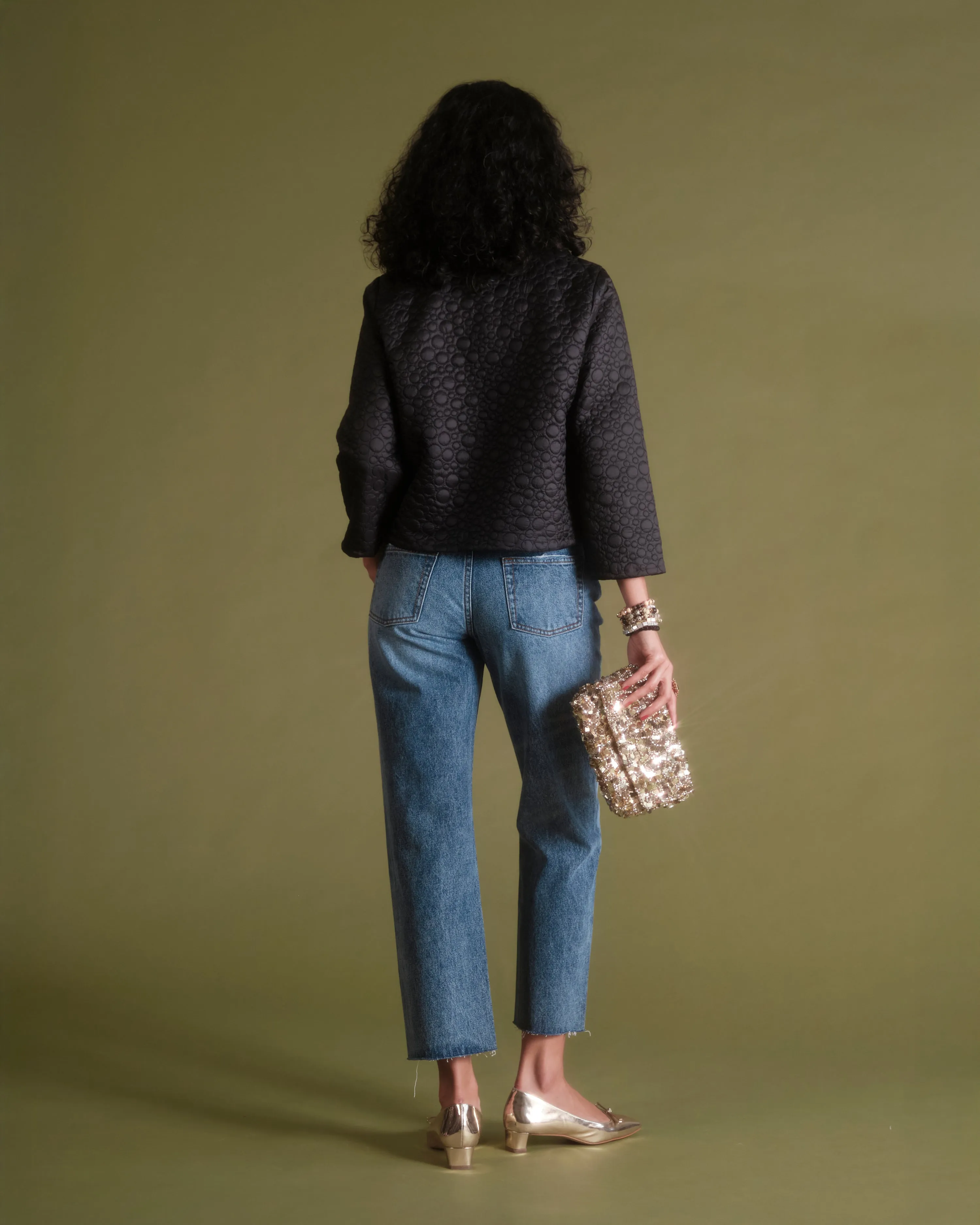 Ginger Quilted Jacket - Black sold by Frances Valentine product image thumbnail 3