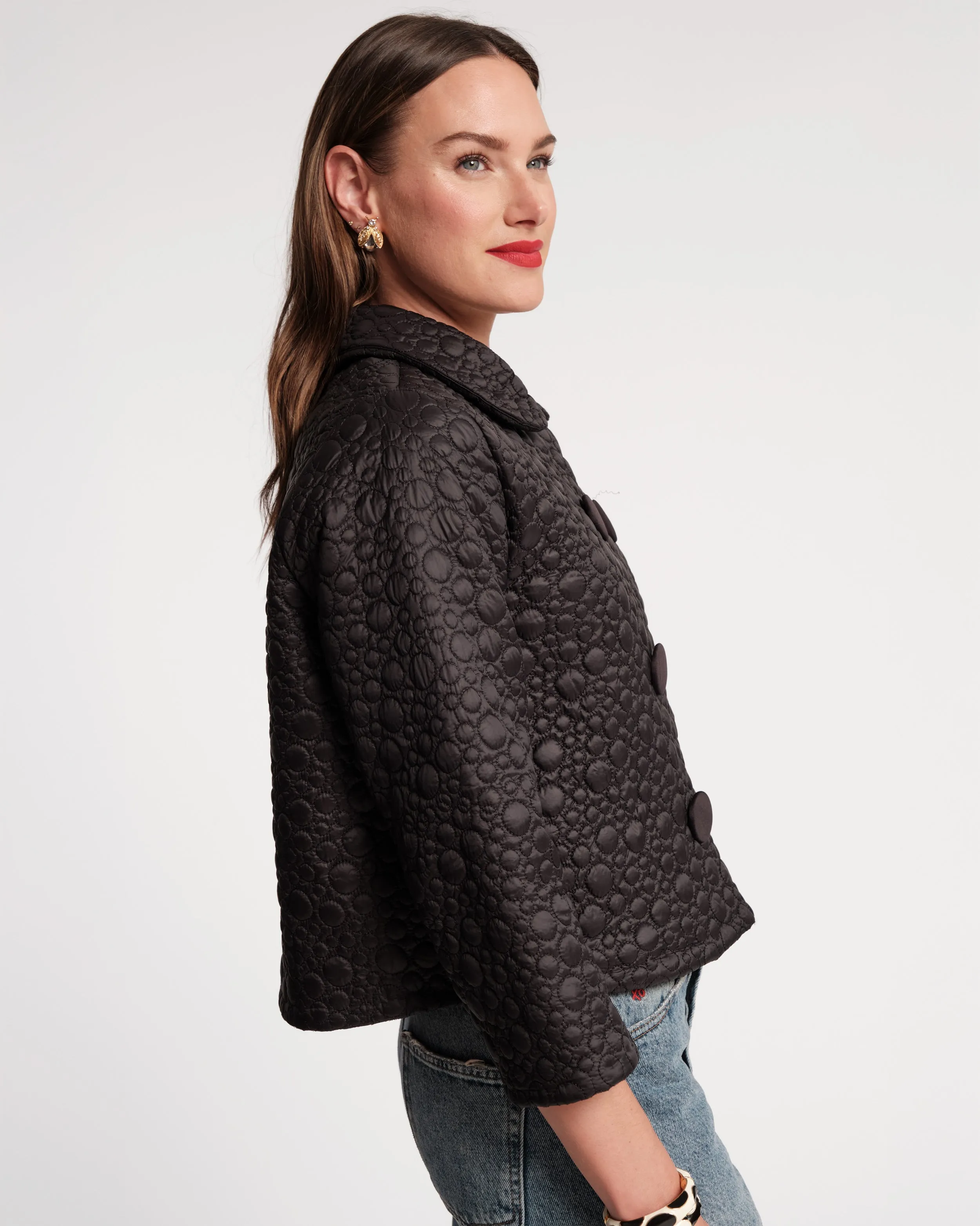 Ginger Quilted Jacket - Black sold by Frances Valentine product image thumbnail 5