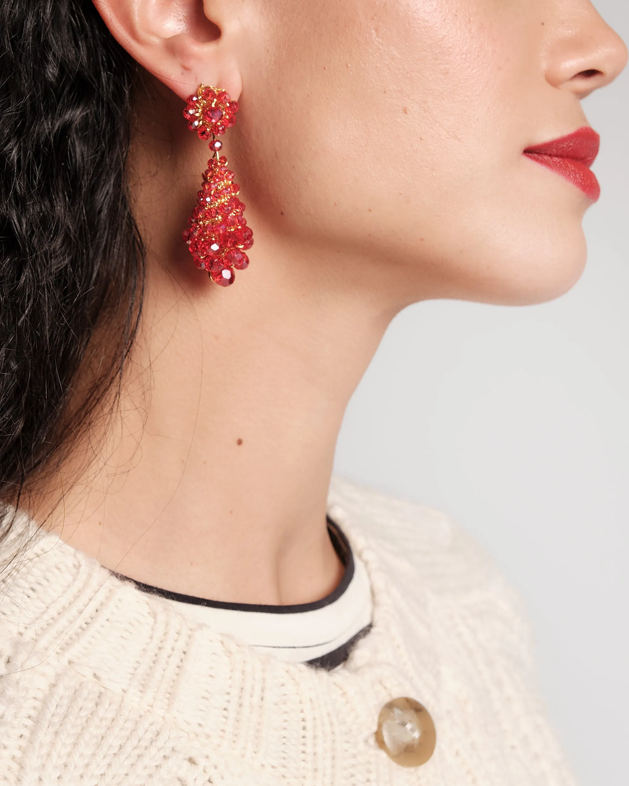 Cocoon Drop Earrings - Light Blue sold by Frances Valentine product image thumbnail 2