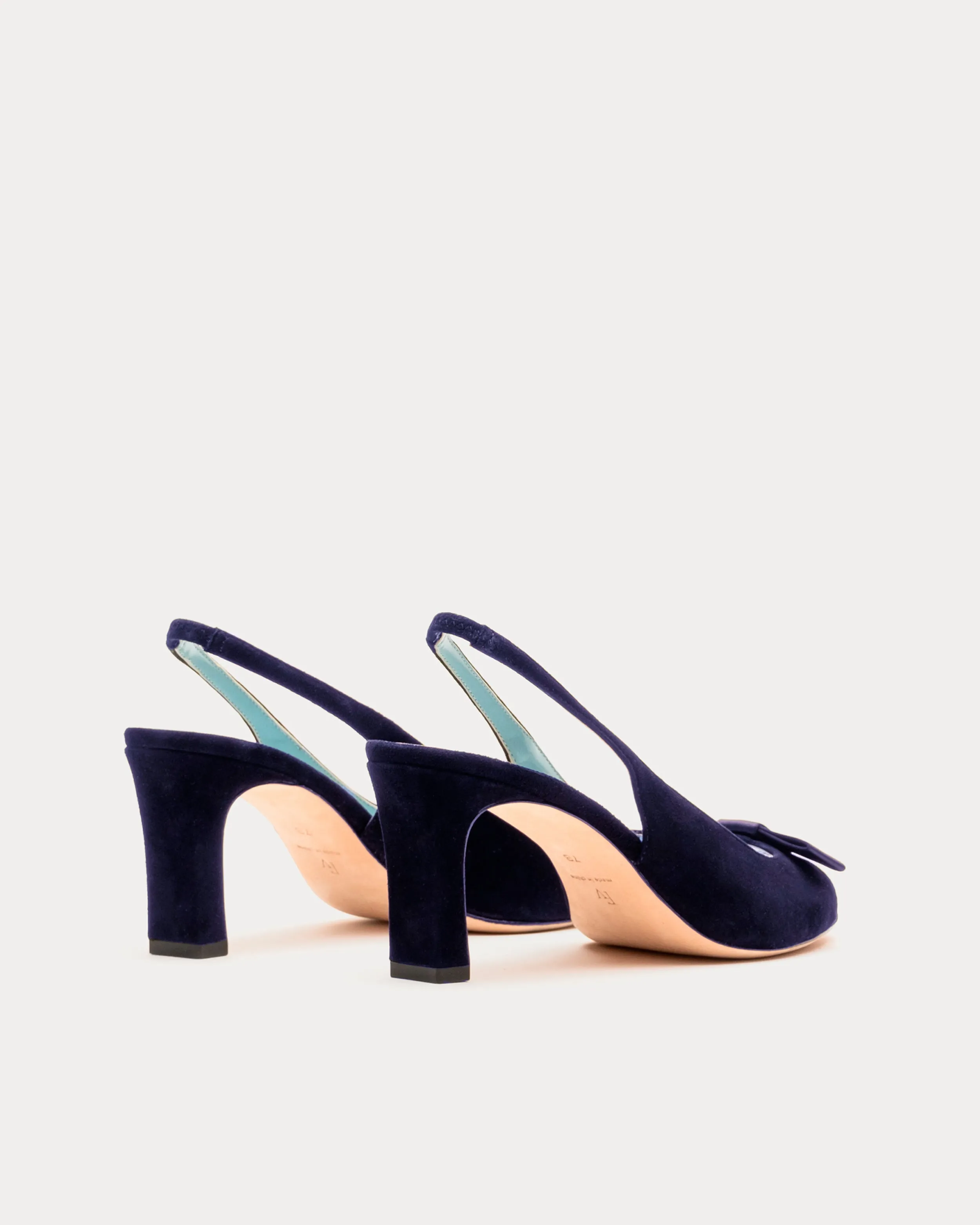 Reese Slingback Heel - Suede Navy sold by Frances Valentine product image thumbnail 4