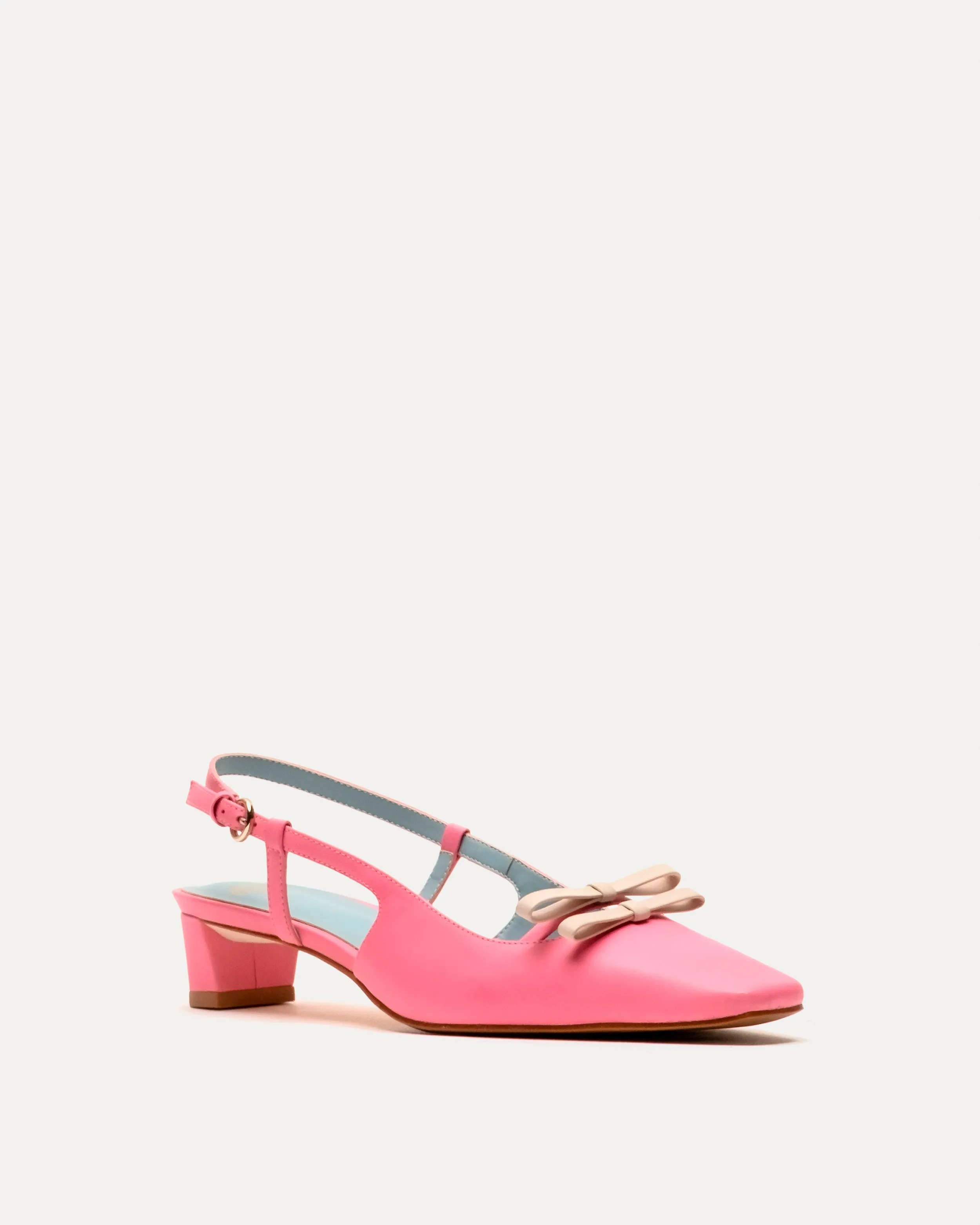 Emma Mini Block Heel - Pink sold by Frances Valentine