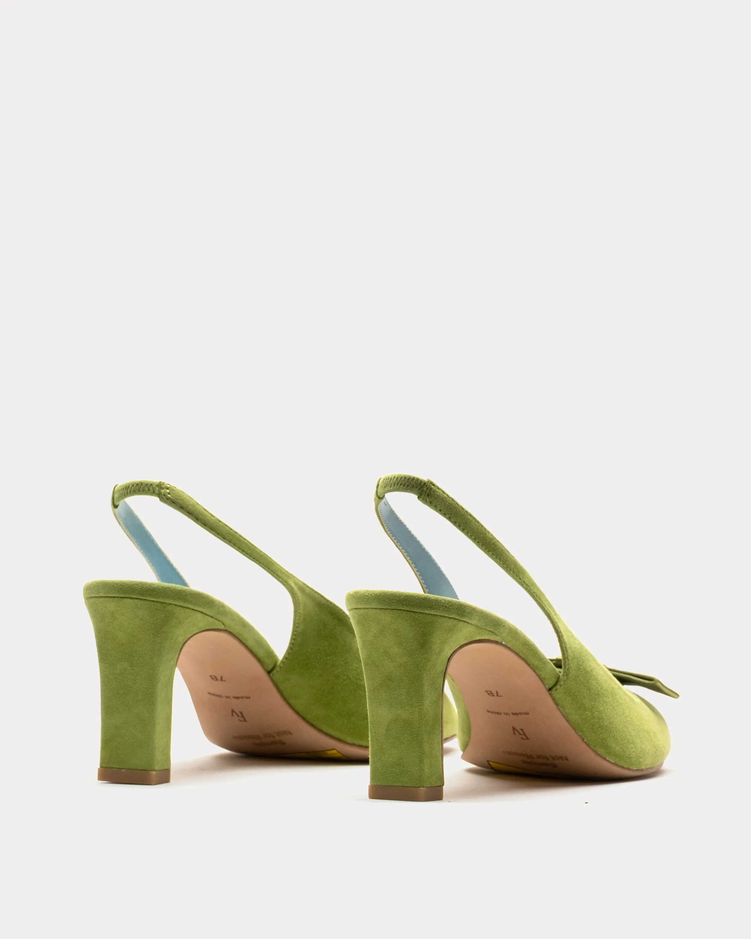 Reese Slingback Heel - Suede Fern sold by Frances Valentine product image thumbnail 4