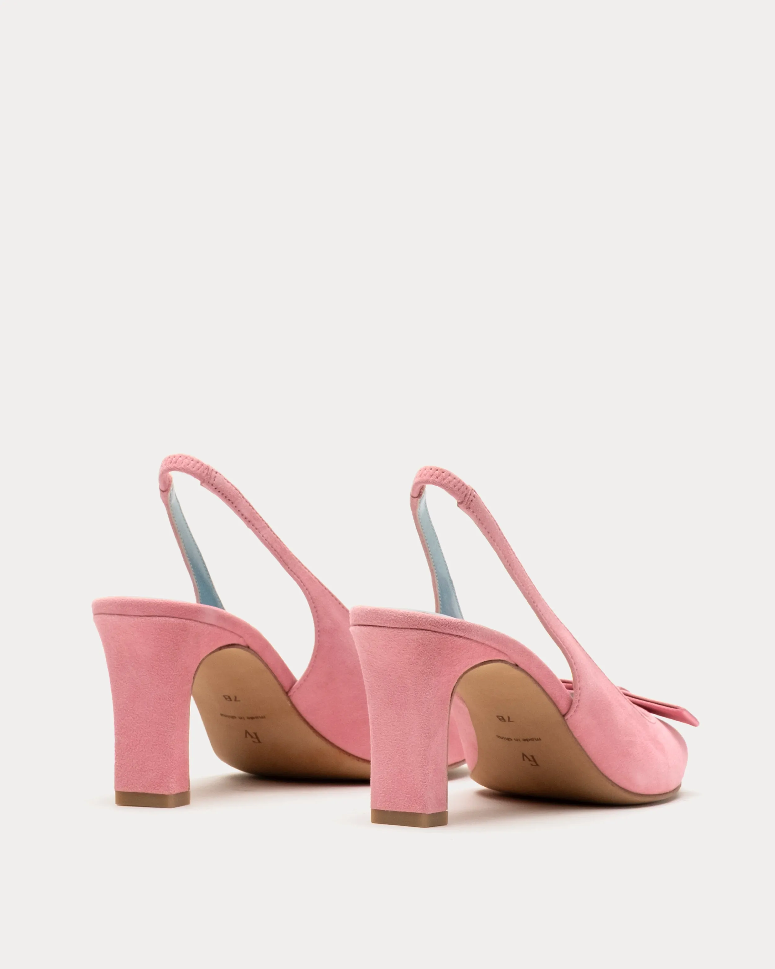 Reese Slingback Heel - Suede Pink sold by Frances Valentine product image thumbnail 4