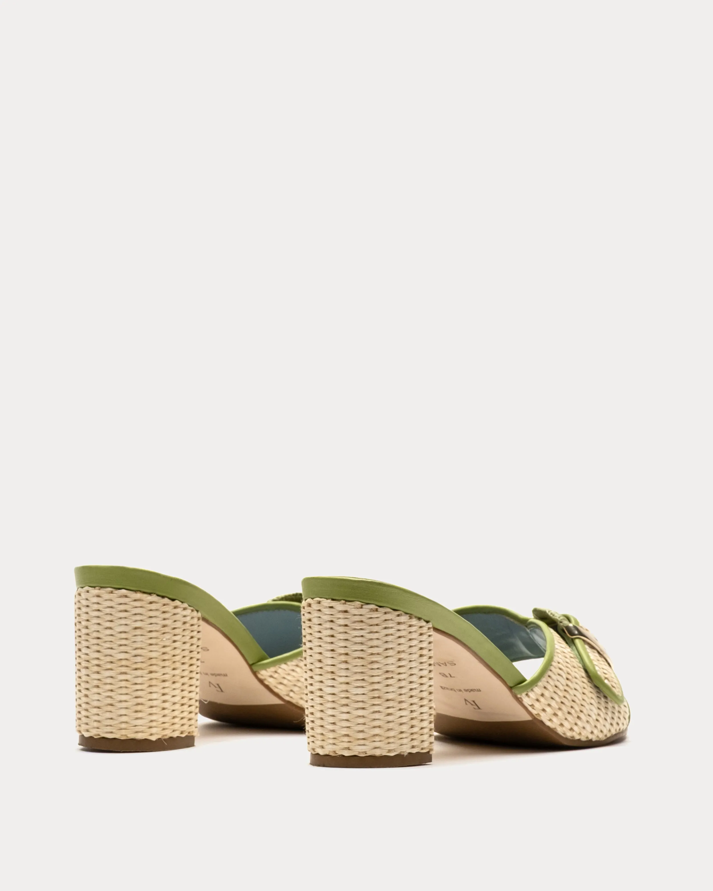 Taylor Raffia Heel - Green sold by Frances Valentine product image thumbnail 4