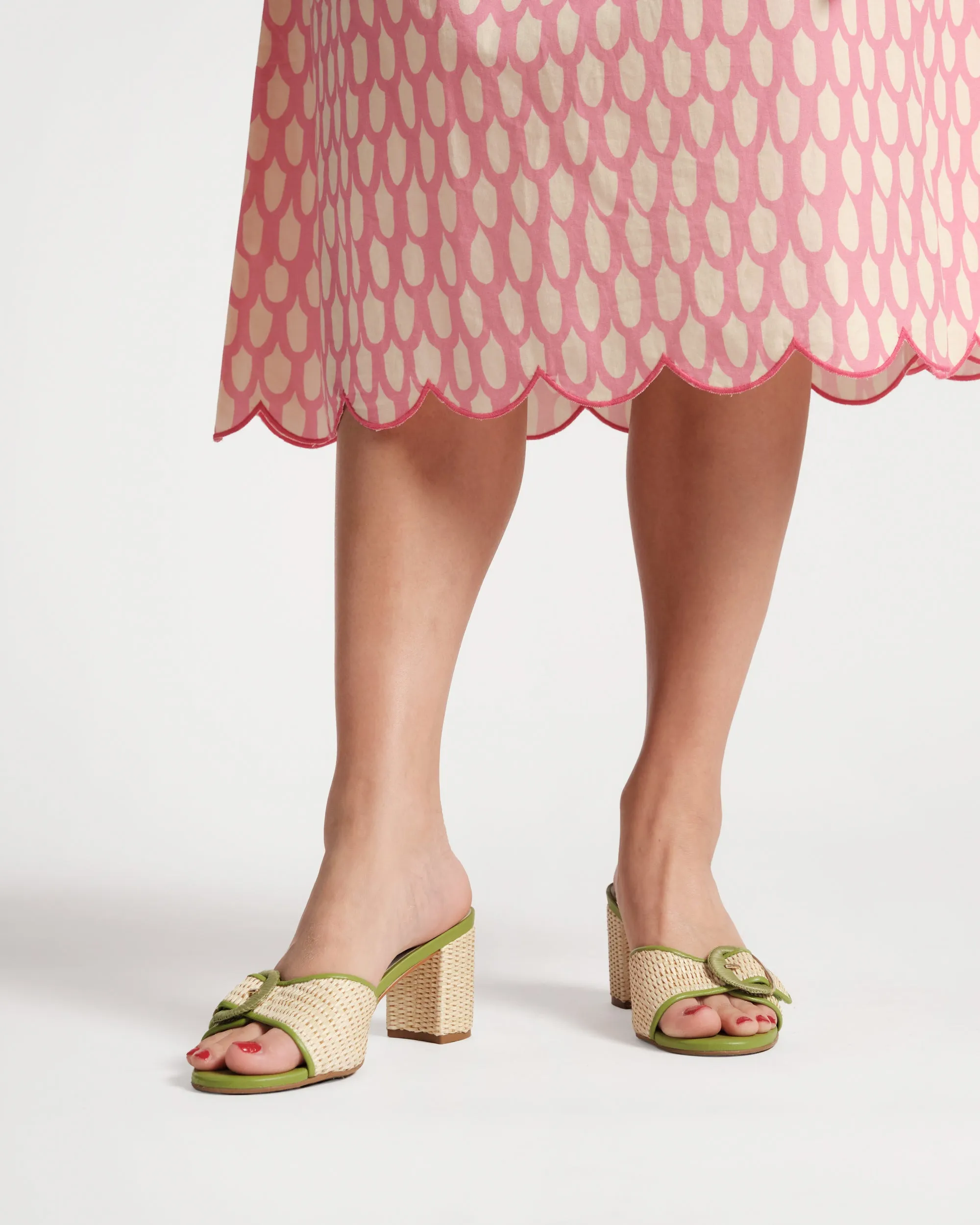 Taylor Raffia Heel - Green sold by Frances Valentine product image thumbnail 2