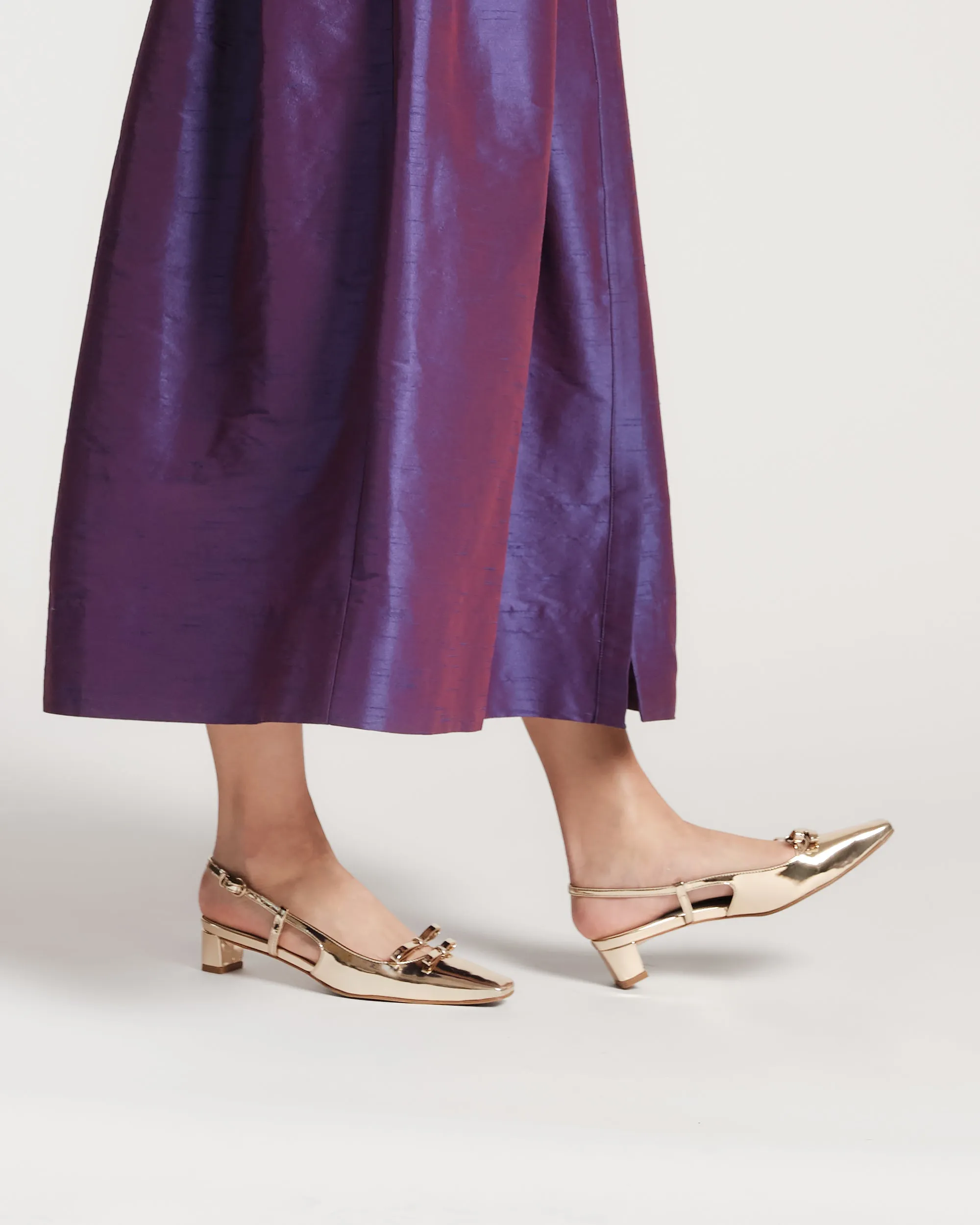 Emma Mini Block Heel - Platino sold by Frances Valentine product image thumbnail 2