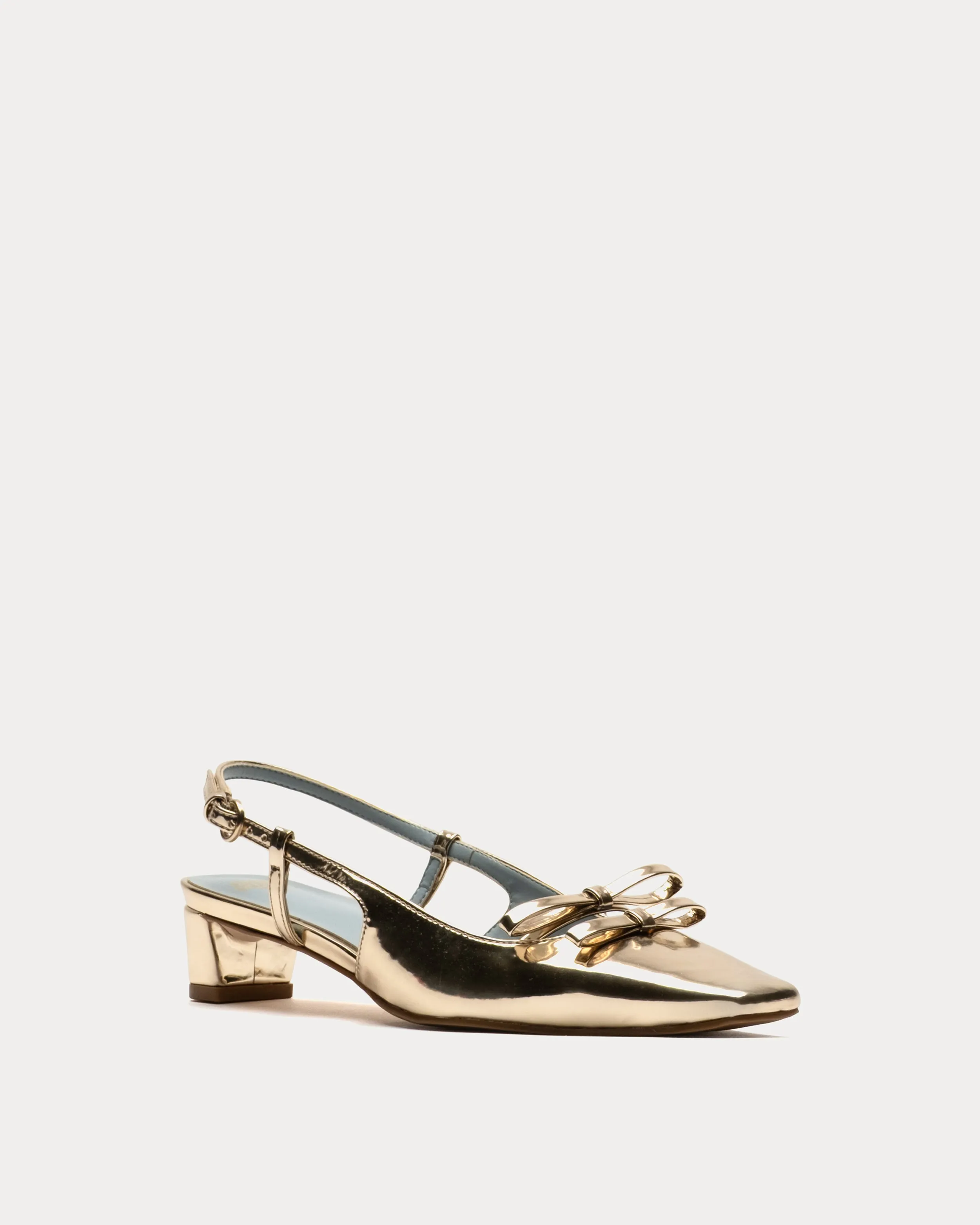 Emma Mini Block Heel - Platino sold by Frances Valentine