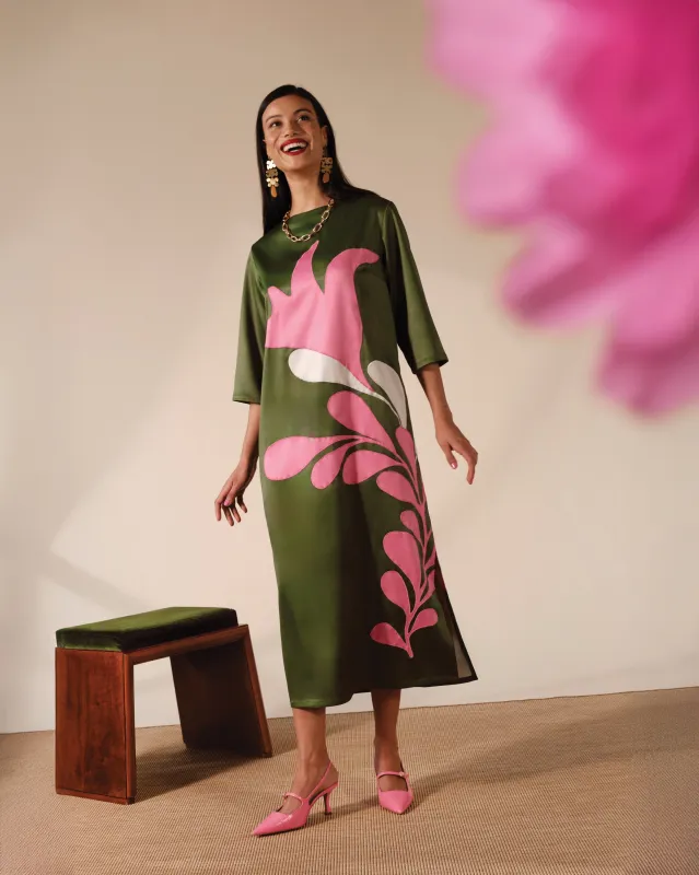 Belle Maxi Dress - Modern Palm made by Frances Valentine