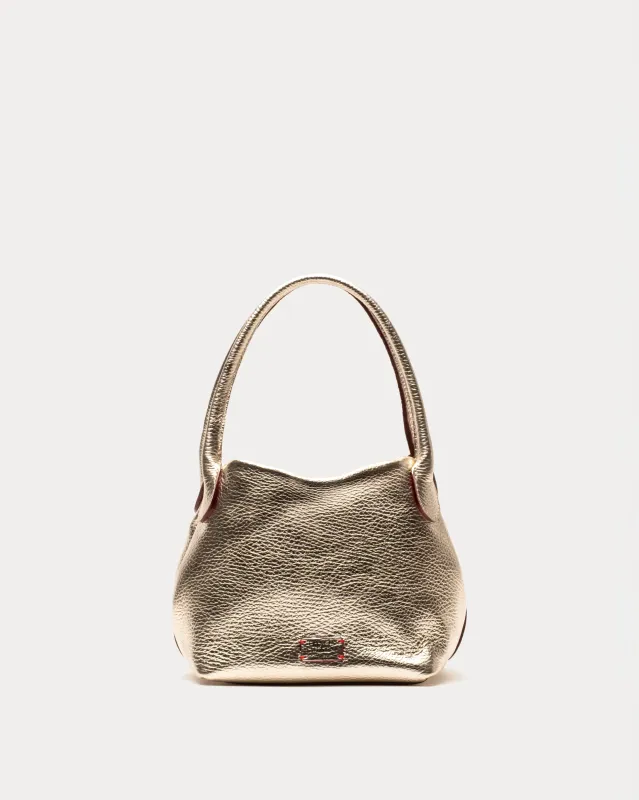 Teeny Sweet Pea - Tumbled Leather Platino sold by Frances Valentine