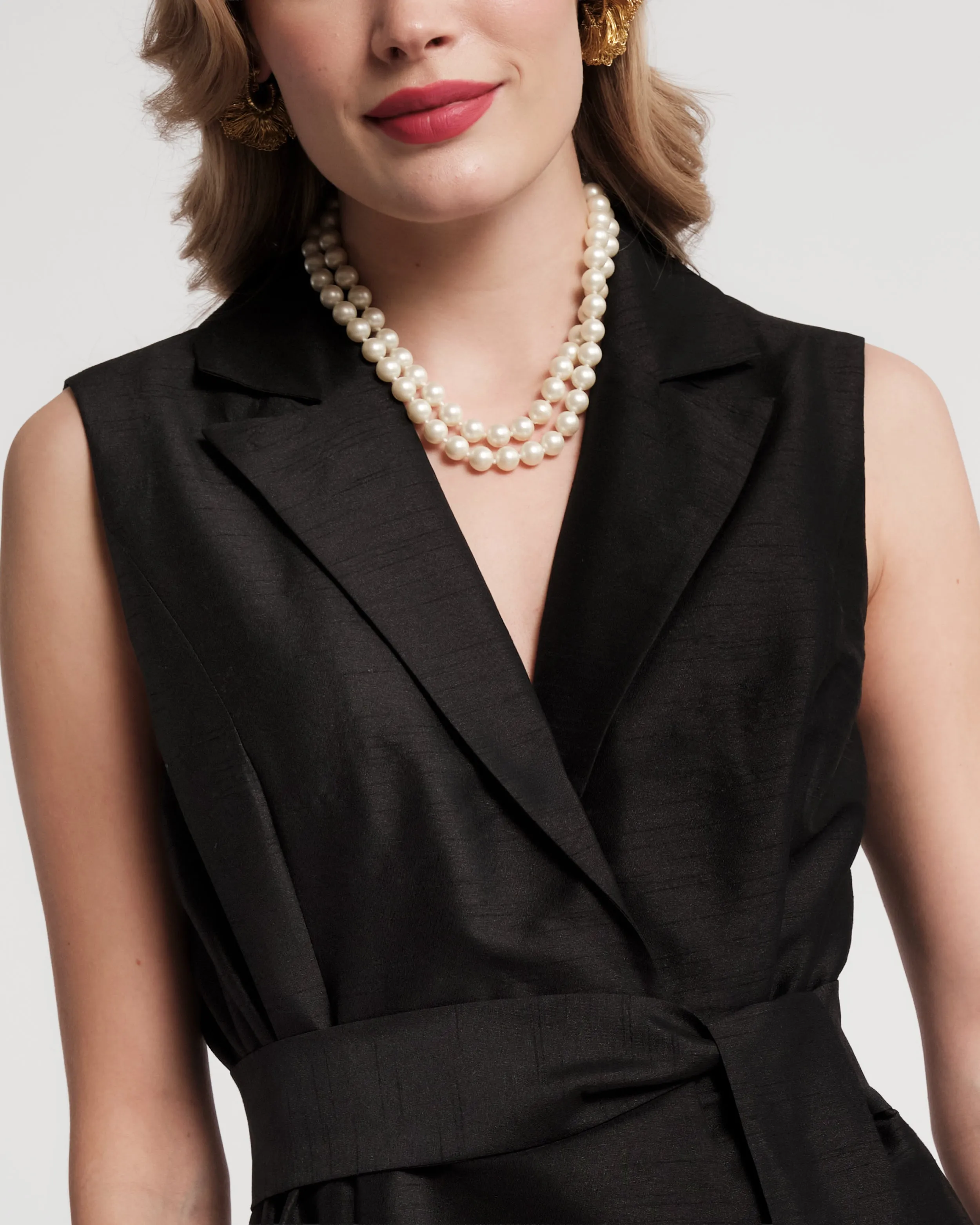 Lucia Wrap Dress - Black sold by Frances Valentine product image thumbnail 4