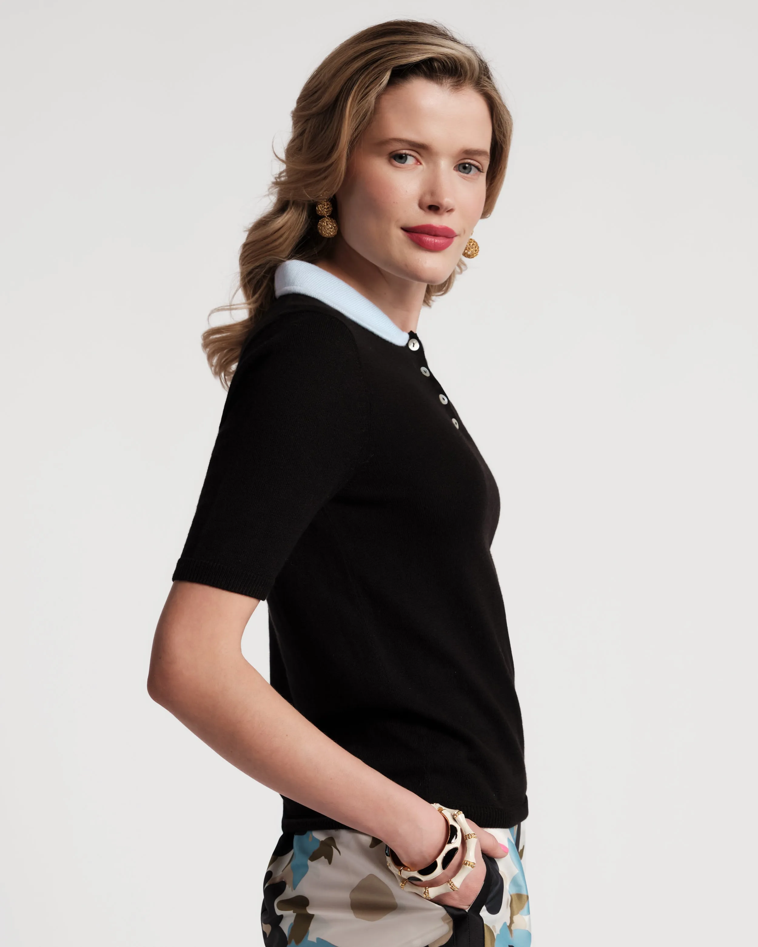 Clara Knit Shell - Black sold by Frances Valentine product image thumbnail 3