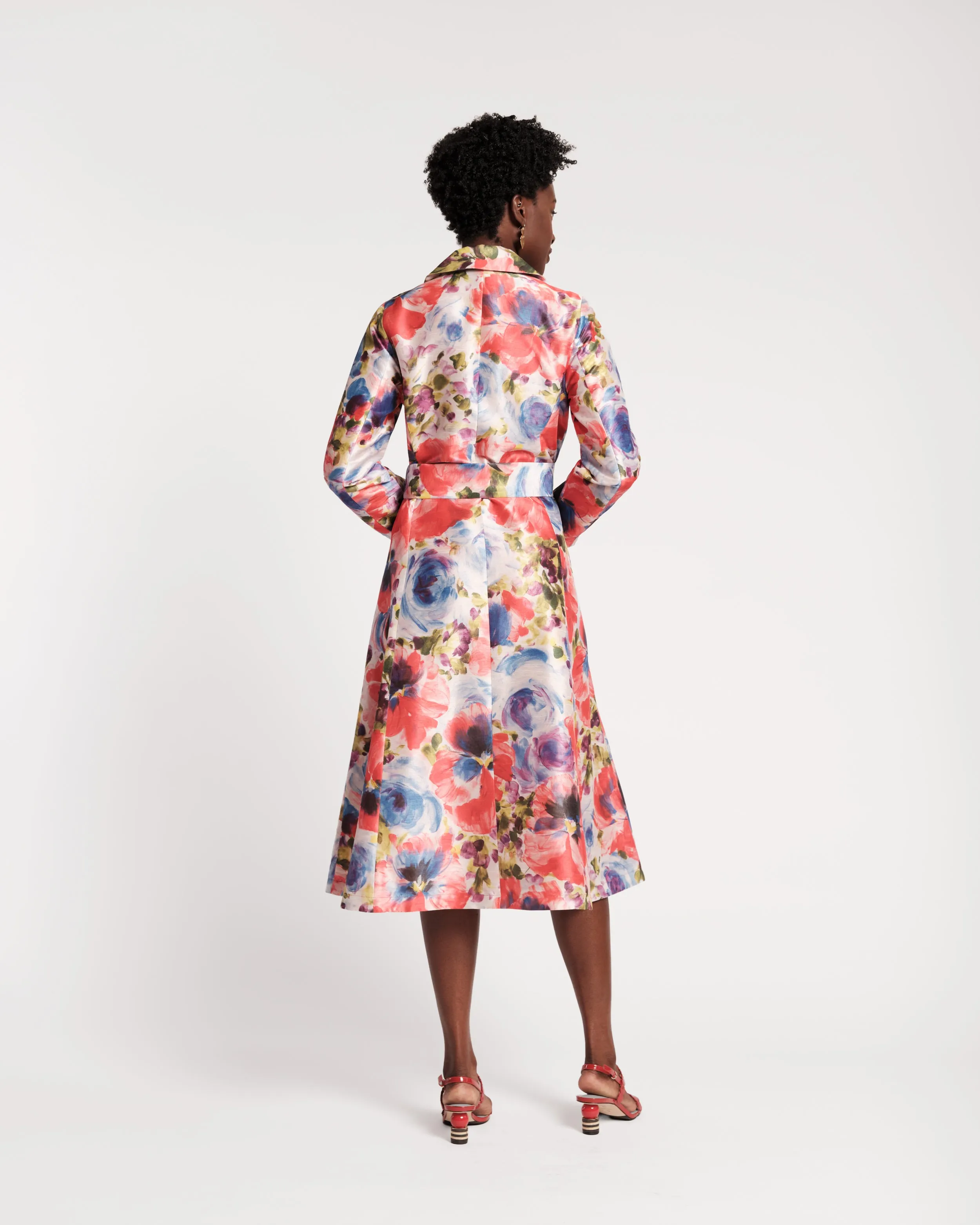 Lucille Wrap Dress - Super Bloom sold by Frances Valentine product image thumbnail 4