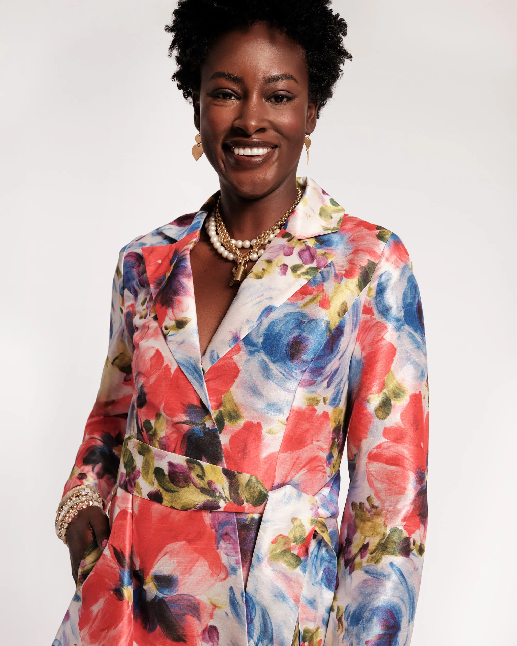 Lucille Wrap Dress - Super Bloom sold by Frances Valentine product image thumbnail 2