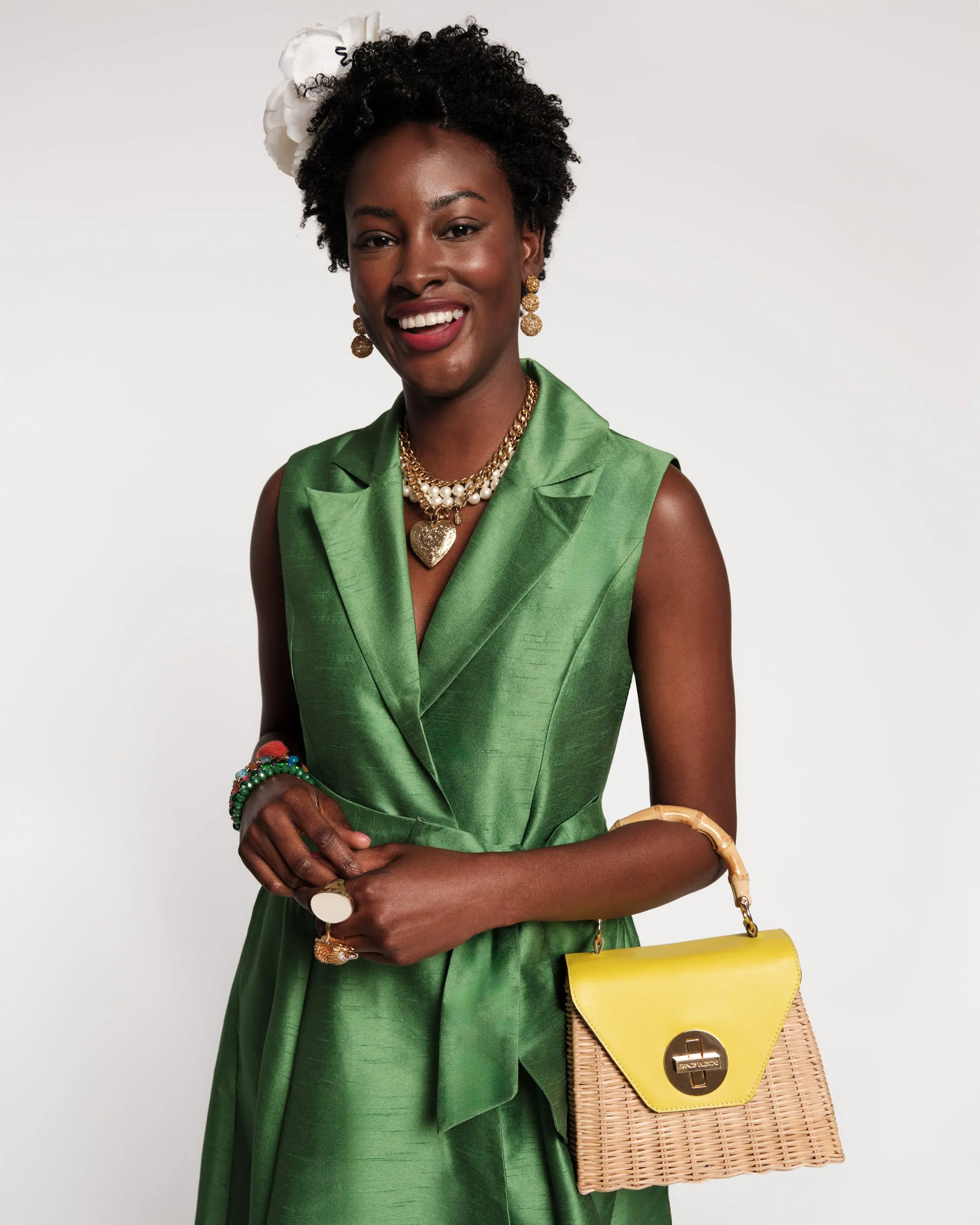 Lucia Wrap Dress - Fern sold by Frances Valentine product image thumbnail 3