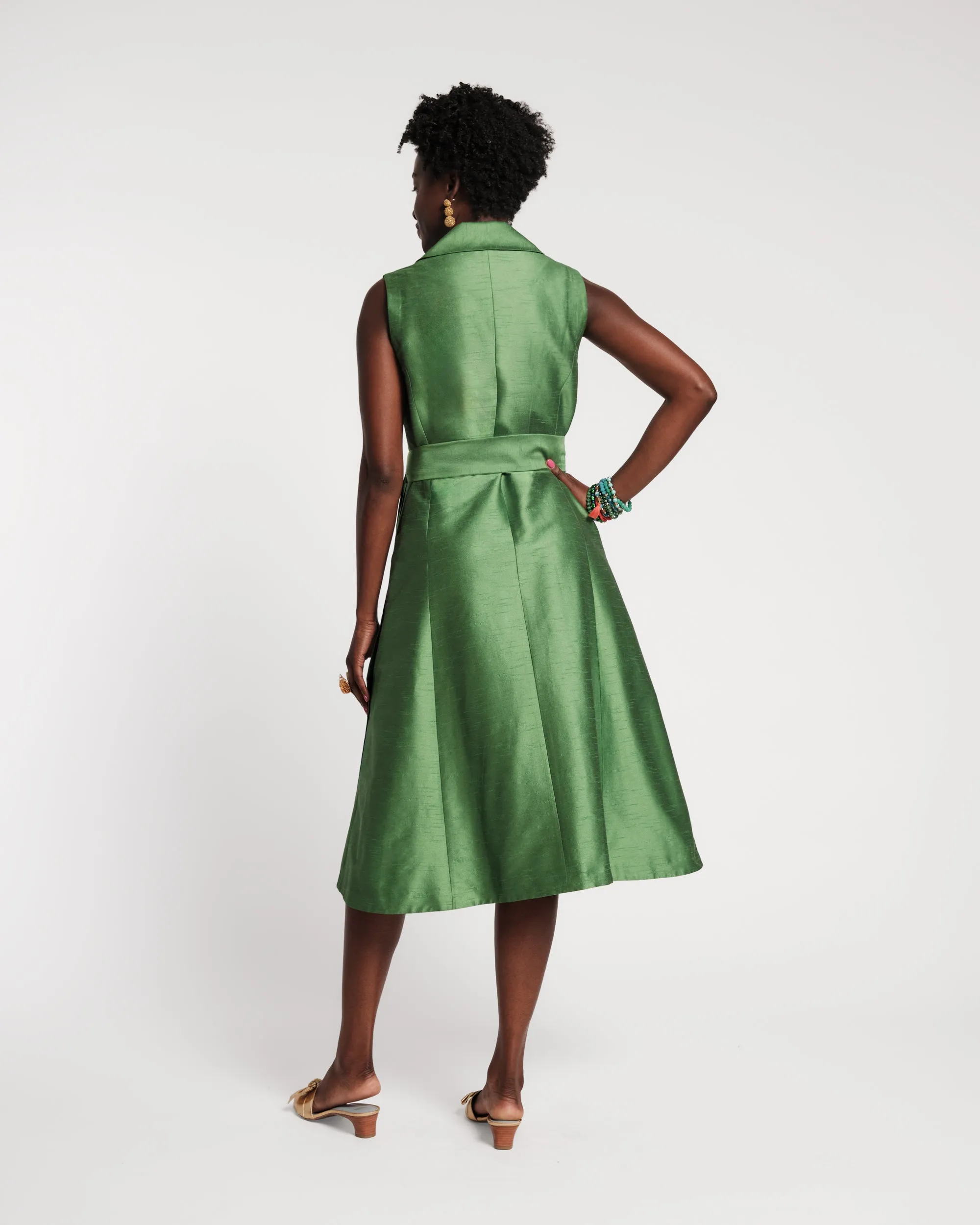 Lucia Wrap Dress - Fern sold by Frances Valentine product image thumbnail 5