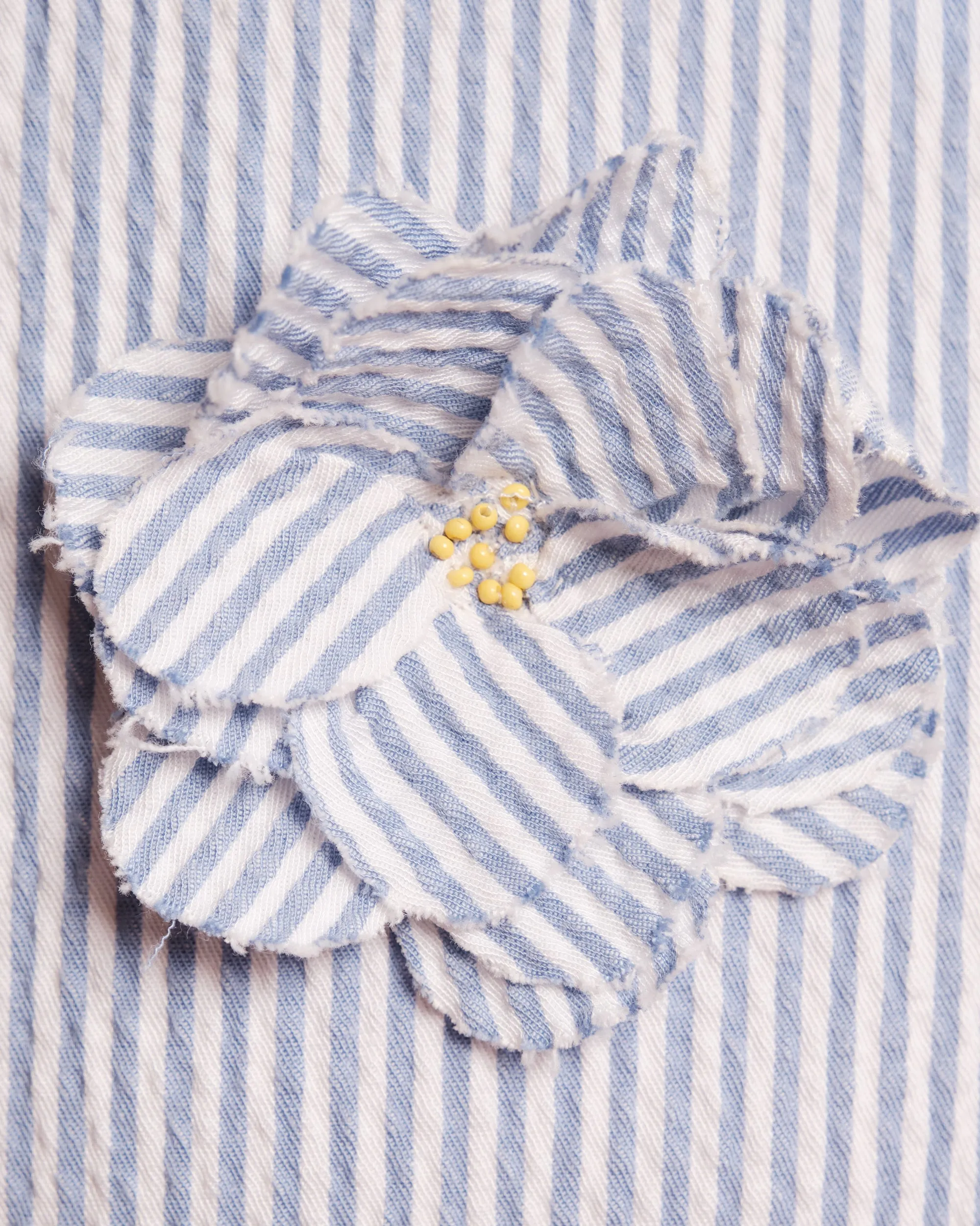 Origami Seersucker Dress - Blue sold by Frances Valentine product image thumbnail 4