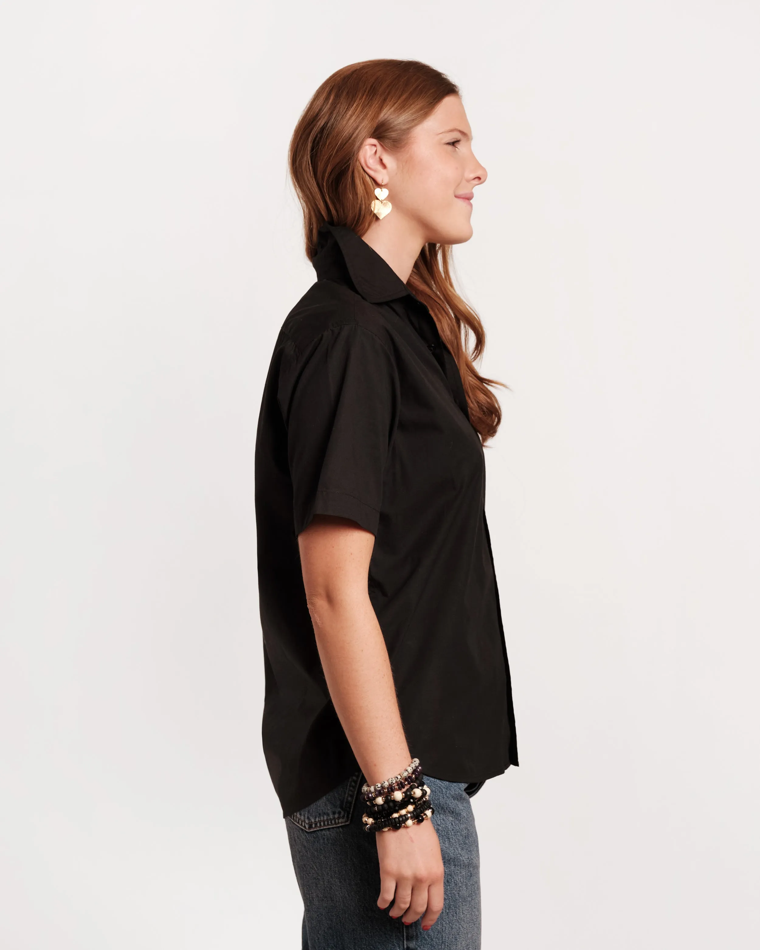 Perfect Button Down Short Sleeve - Black sold by Frances Valentine product image thumbnail 3